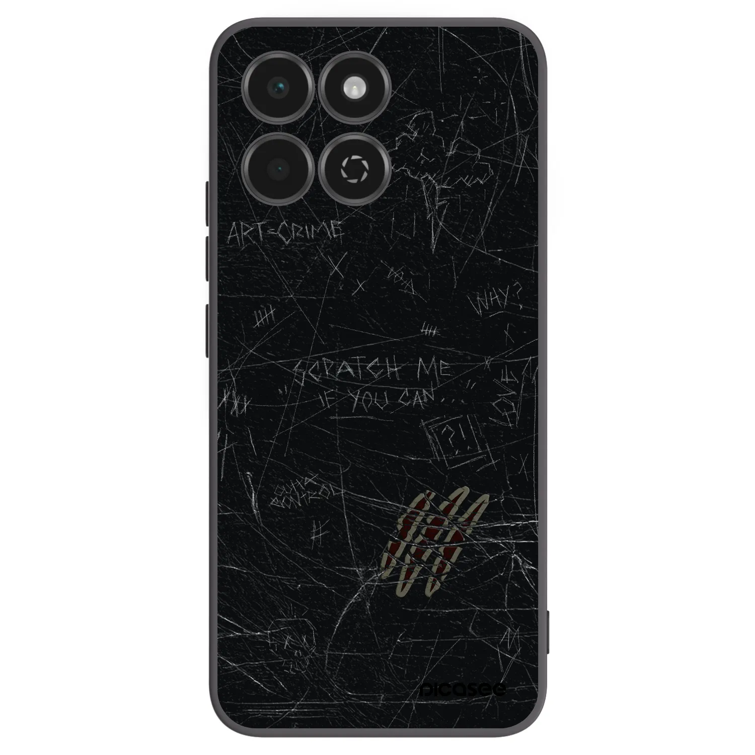 Picasee fekete szilikon tok az alábbi mobiltelefonokra Honor 200 Smart 5G - SCRATCH