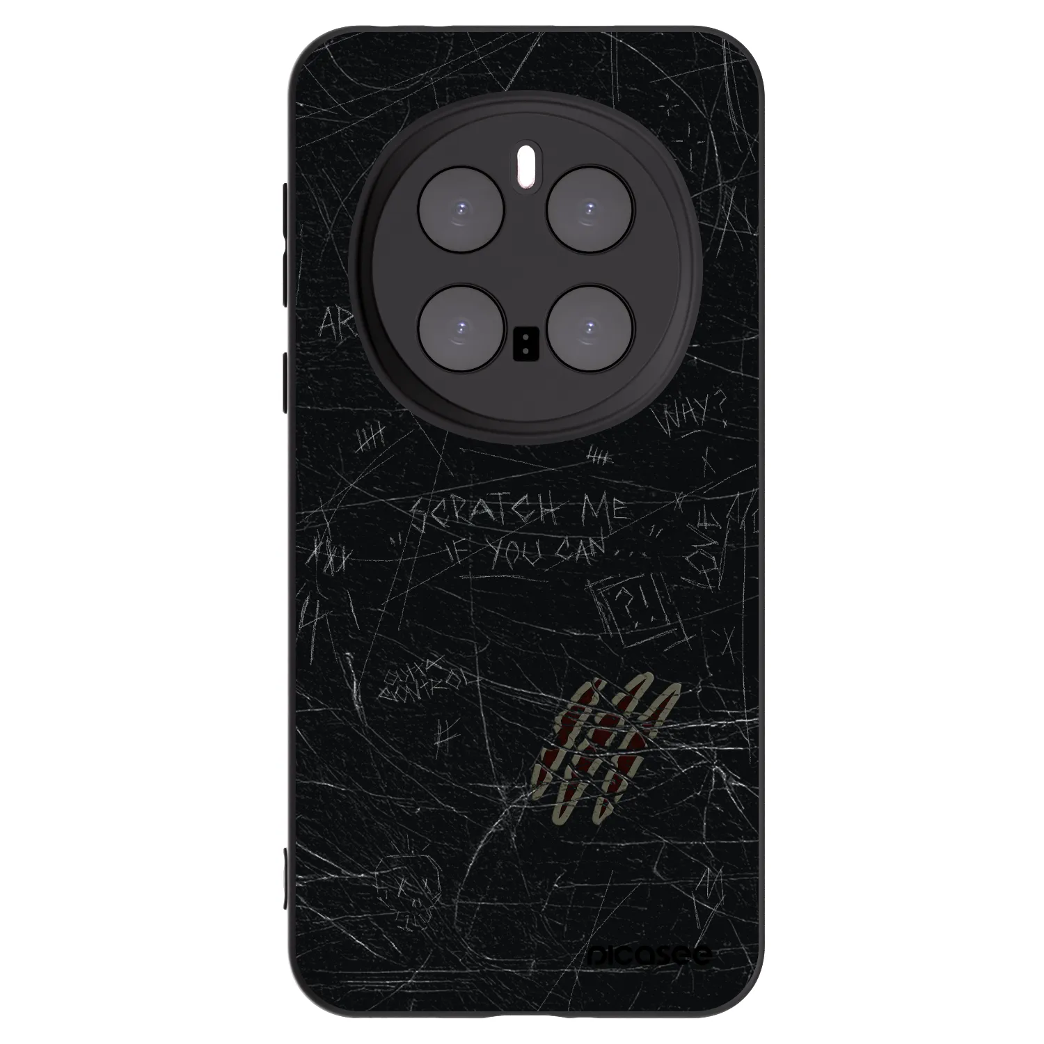 Picasee fekete szilikon tok az alábbi mobiltelefonokra Honor Magic7 Pro 5G - SCRATCH