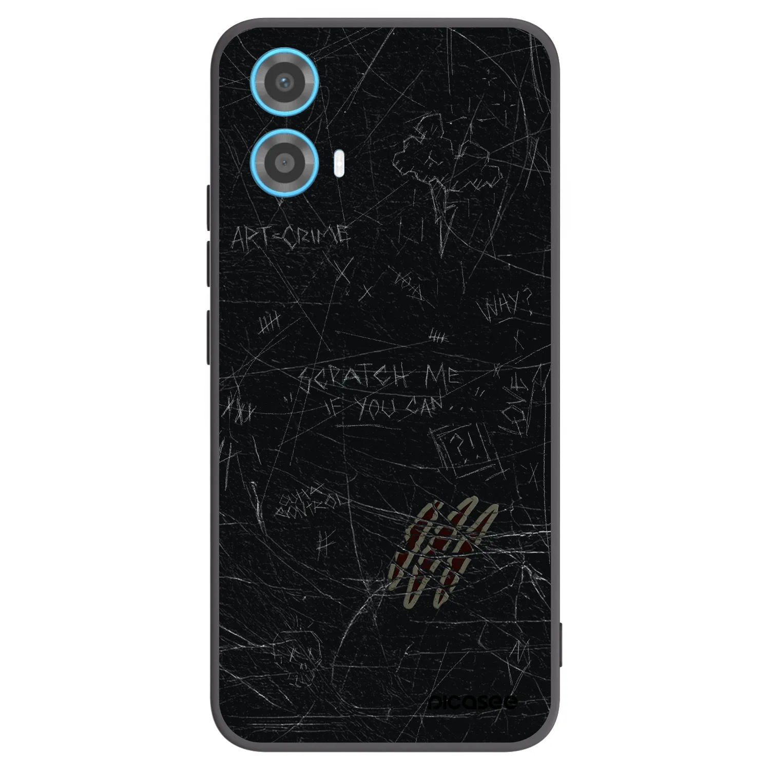 Picasee fekete szilikon tok az alábbi mobiltelefonokra Motorola Moto G34 5G - SCRATCH
