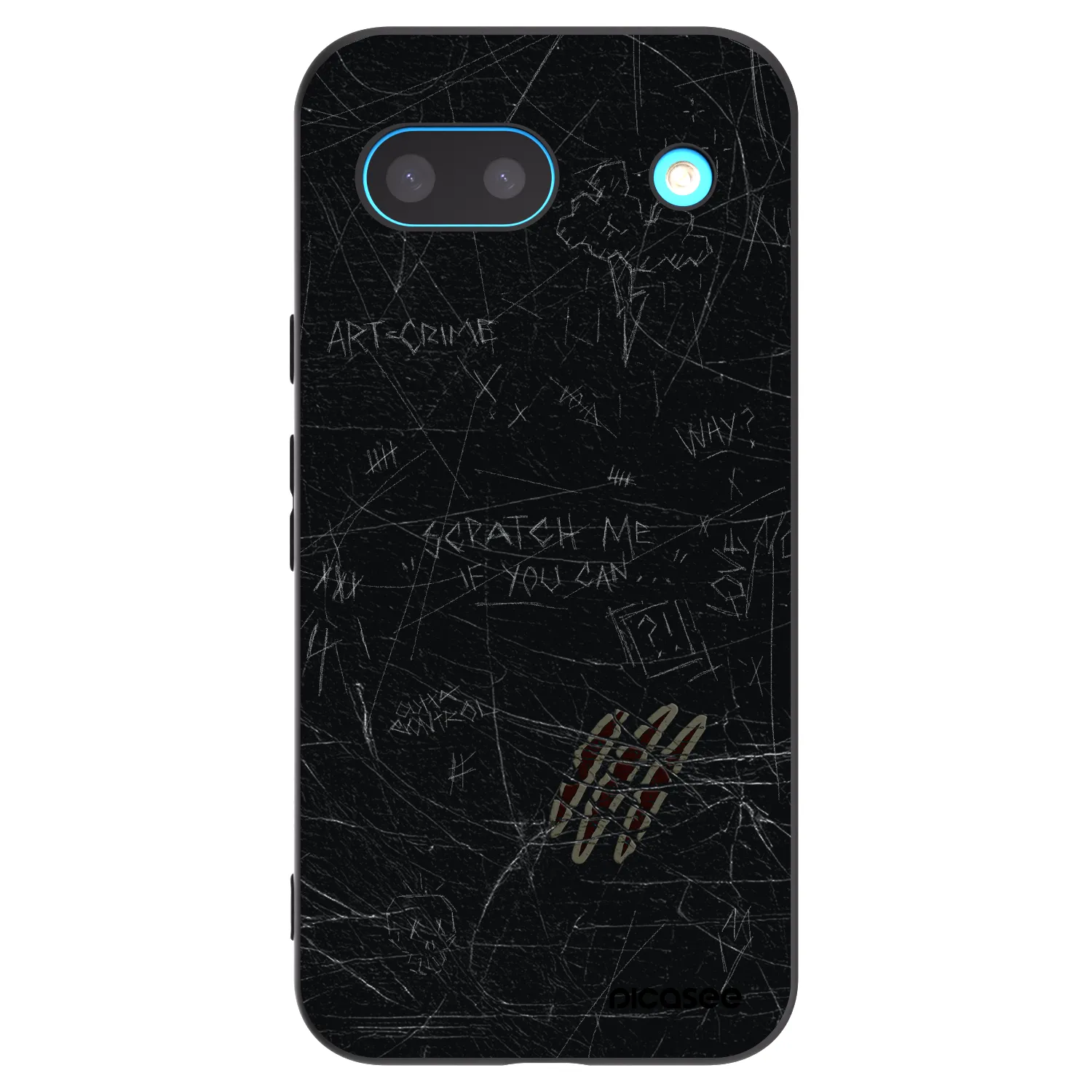 Picasee fekete szilikon tok az alábbi mobiltelefonokra Google Pixel 8a - SCRATCH