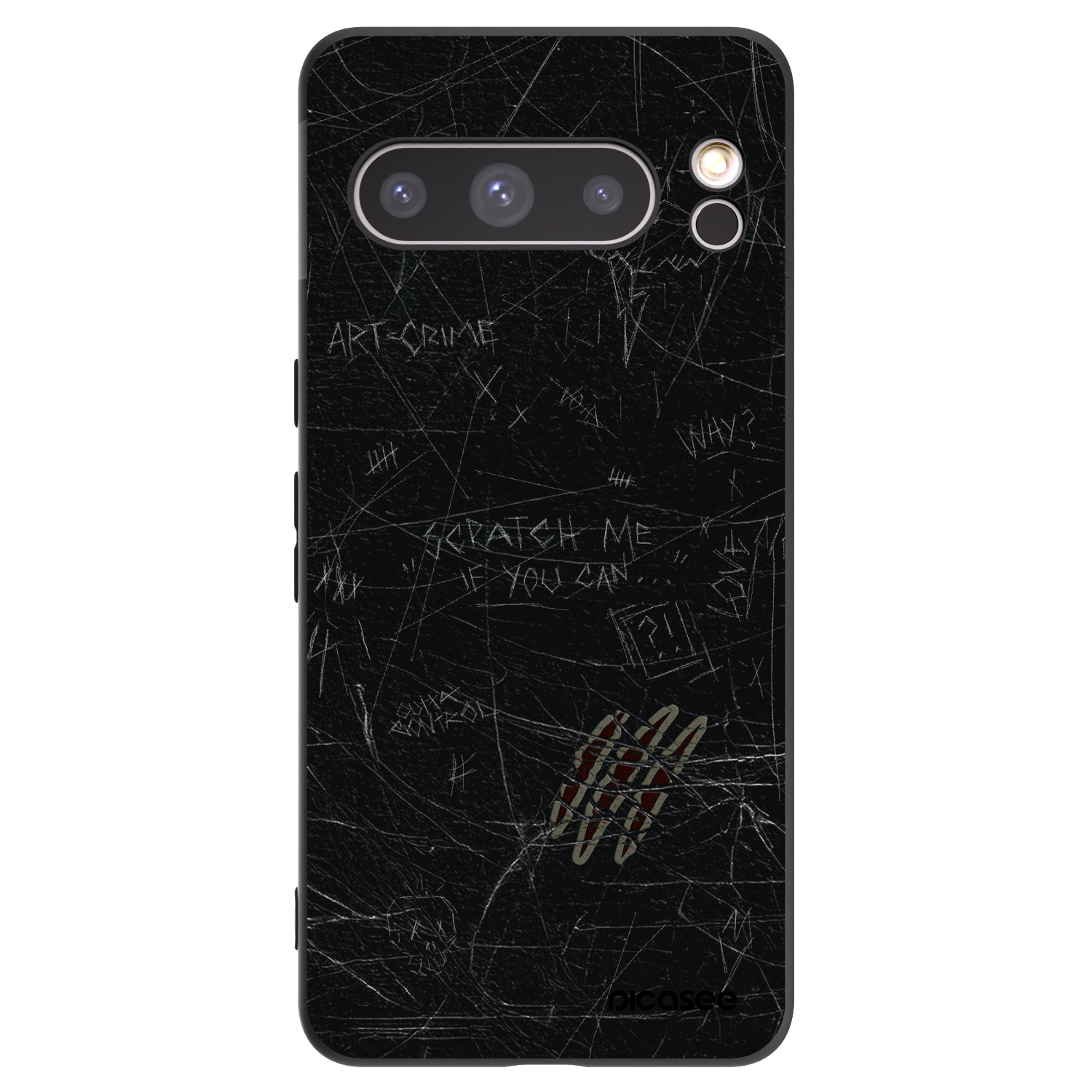 Picasee fekete szilikon tok az alábbi mobiltelefonokra Google Pixel 8 Pro - SCRATCH