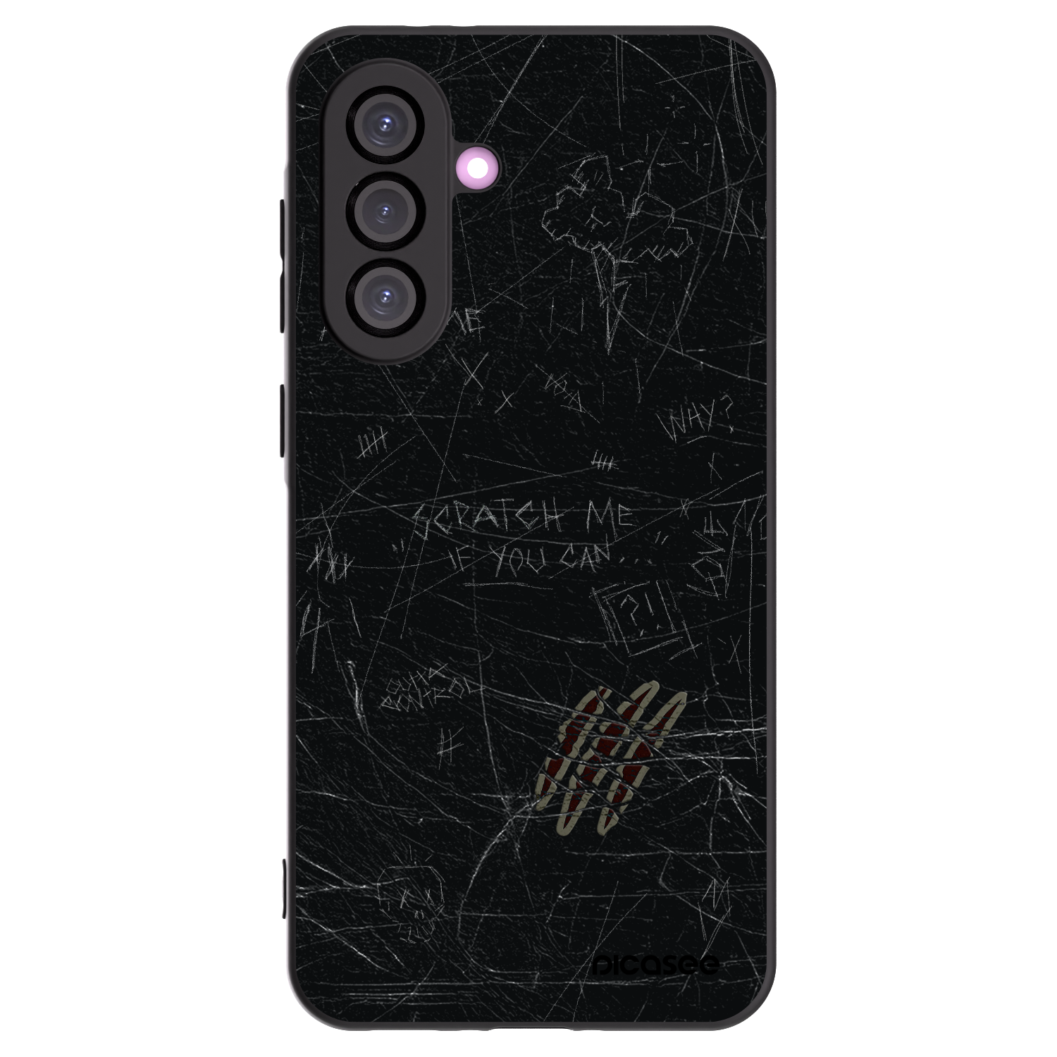 Picasee fekete szilikon tok az alábbi mobiltelefonokra Samsung Galaxy A36 5G - SCRATCH