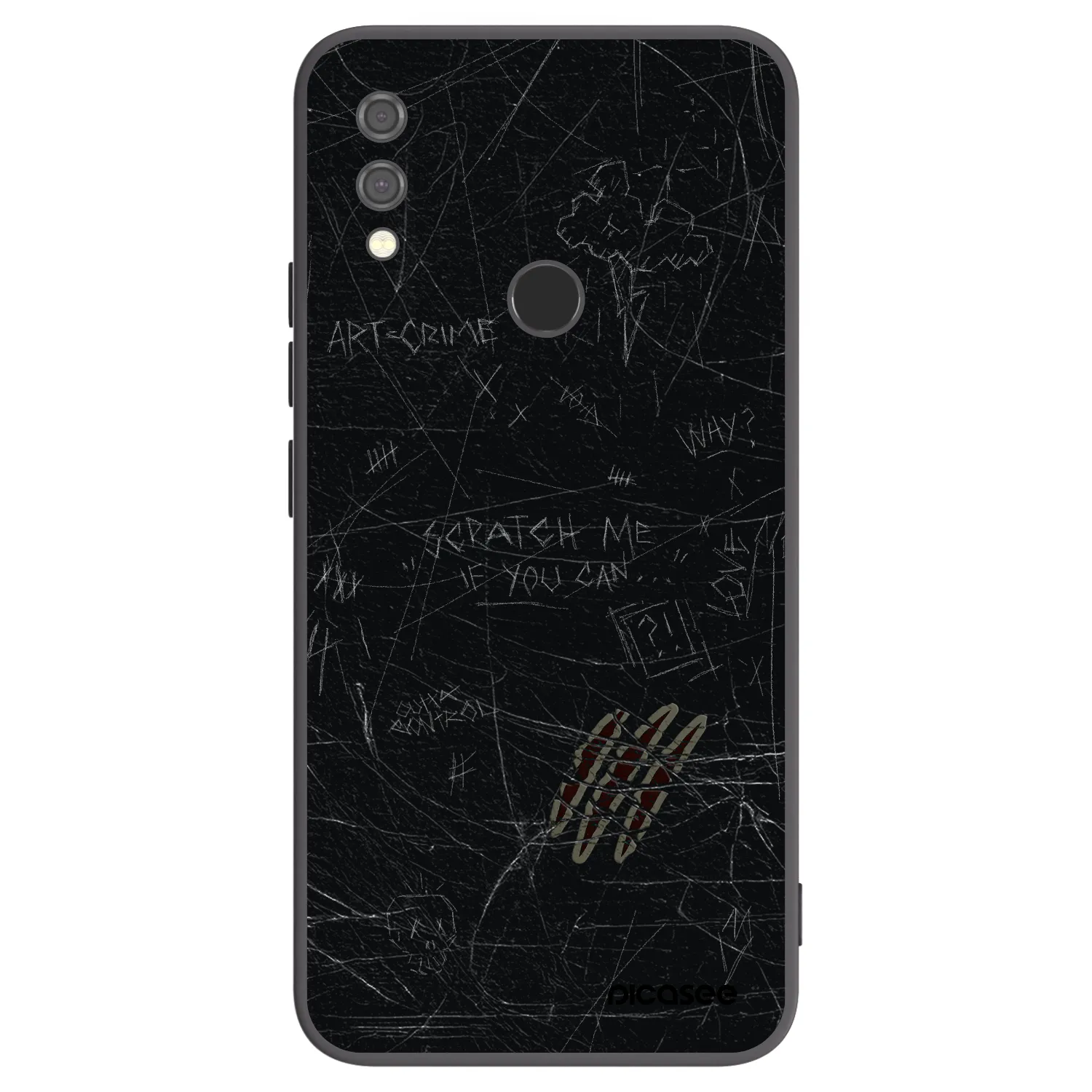 Picasee fekete szilikon tok az alábbi mobiltelefonokra Xiaomi Redmi Note 7 - SCRATCH