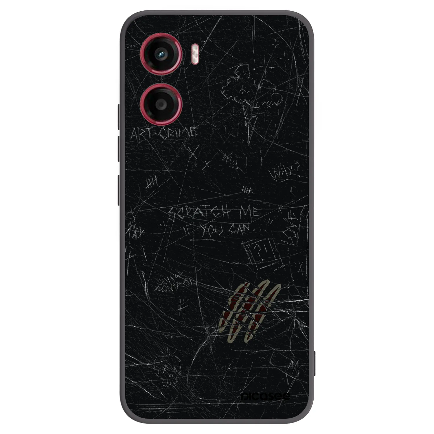 Picasee fekete szilikon tok az alábbi mobiltelefonokra Motorola Moto G05 - SCRATCH