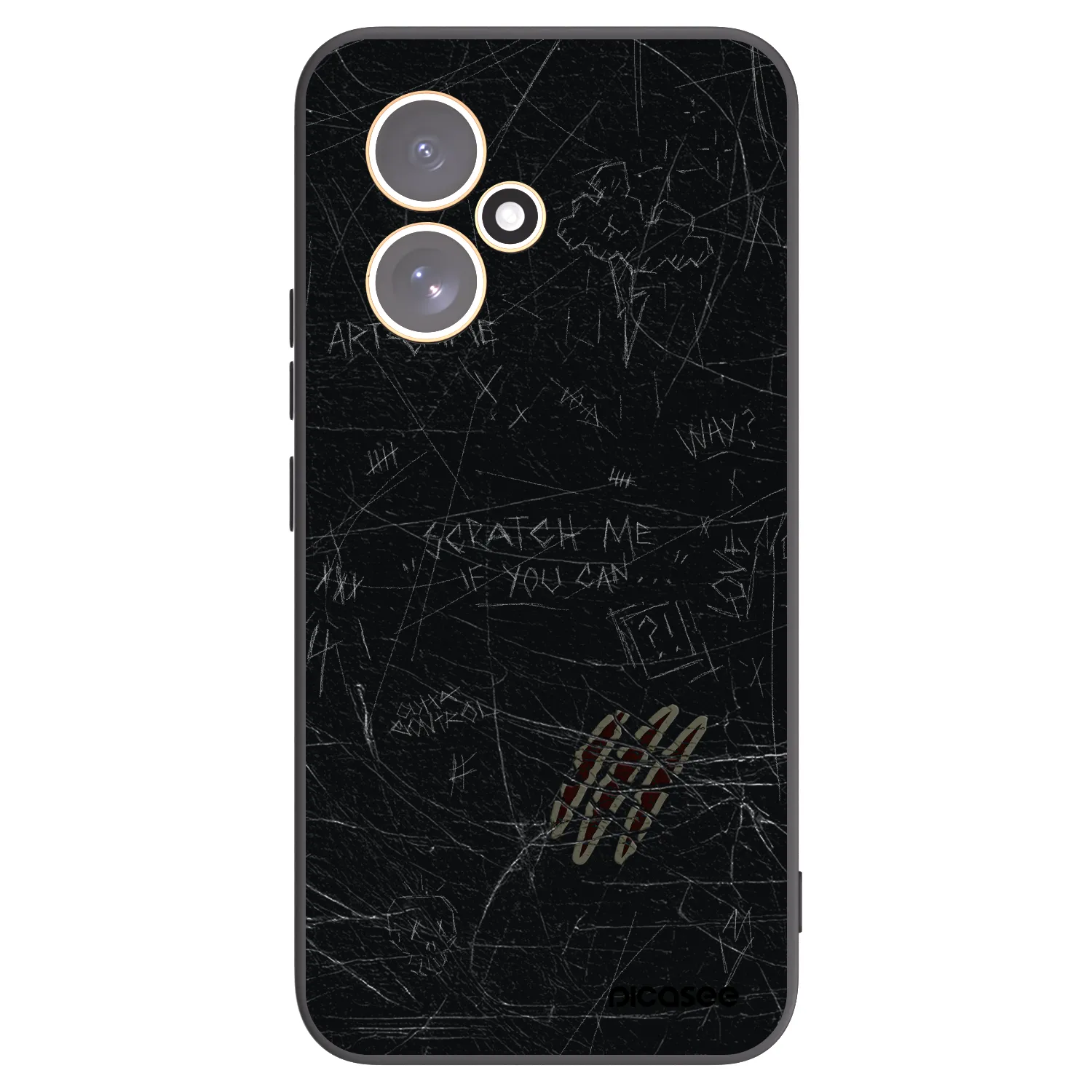 Picasee fekete szilikon tok az alábbi mobiltelefonokra Honor 400 5G - SCRATCH