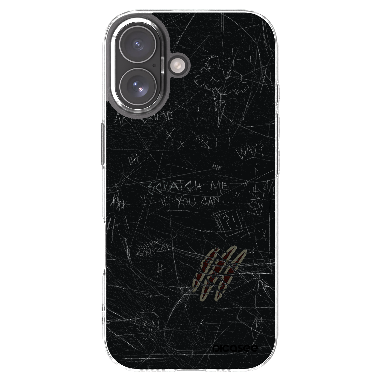 Picasee átlátszó szilikon tok az alábbi mobiltelefonokra Apple iPhone 17 - SCRATCH