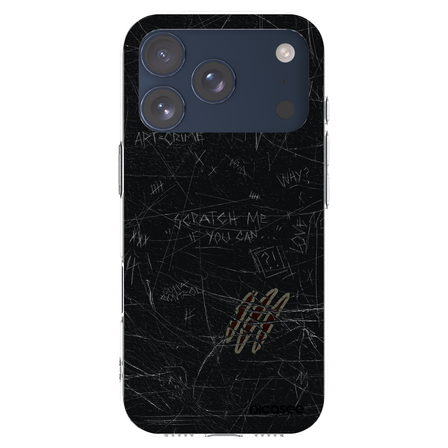 Picasee átlátszó szilikon tok az alábbi mobiltelefonokra Apple iPhone 17 Pro - SCRATCH
