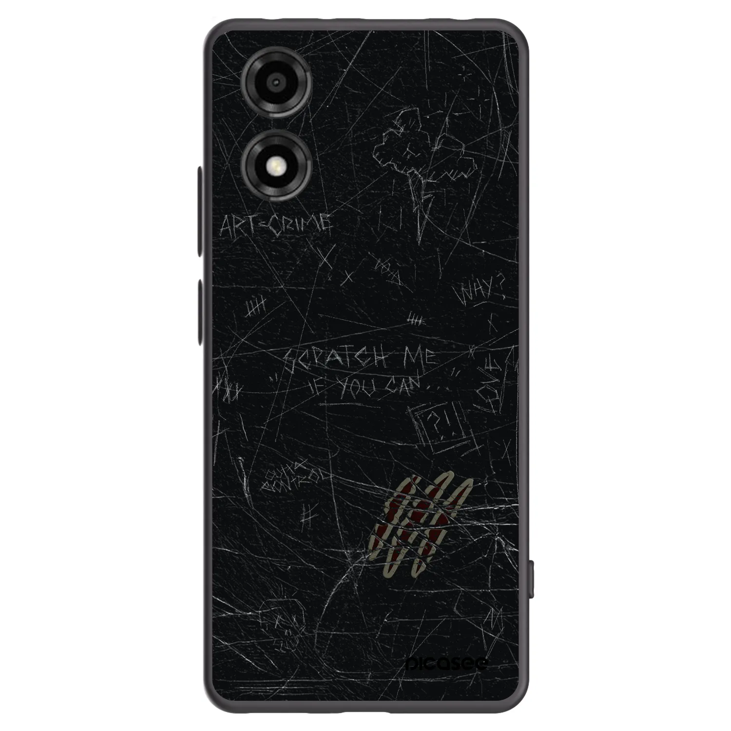 Picasee fekete szilikon tok az alábbi mobiltelefonokra Motorola Moto E14 - SCRATCH