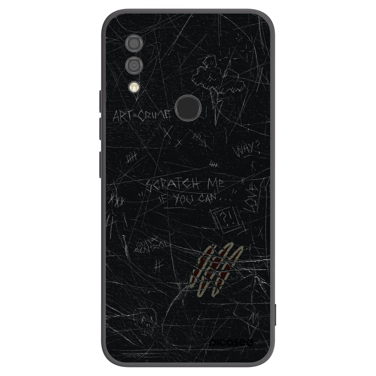 Picasee fekete szilikon tok az alábbi mobiltelefonokra Xiaomi Redmi 7 - SCRATCH