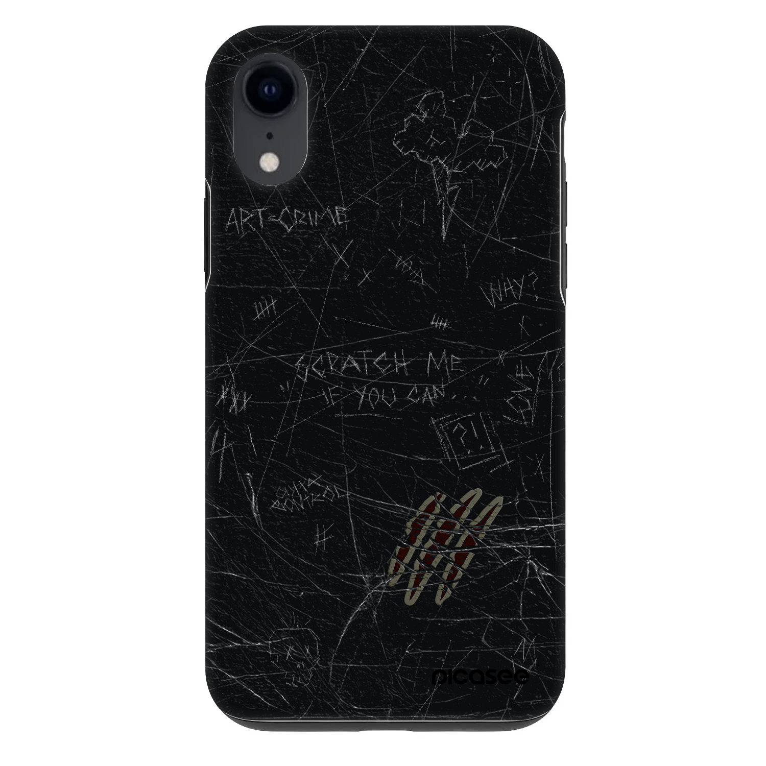 Picasee Fashion Case Apple iPhone XR - SCRATCH