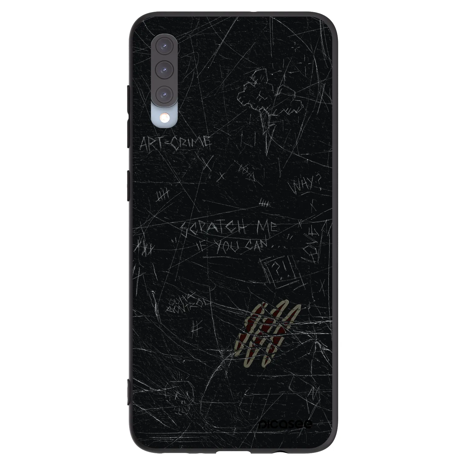 Picasee fekete szilikon tok az alábbi mobiltelefonokra Samsung Galaxy A70 A705F - SCRATCH
