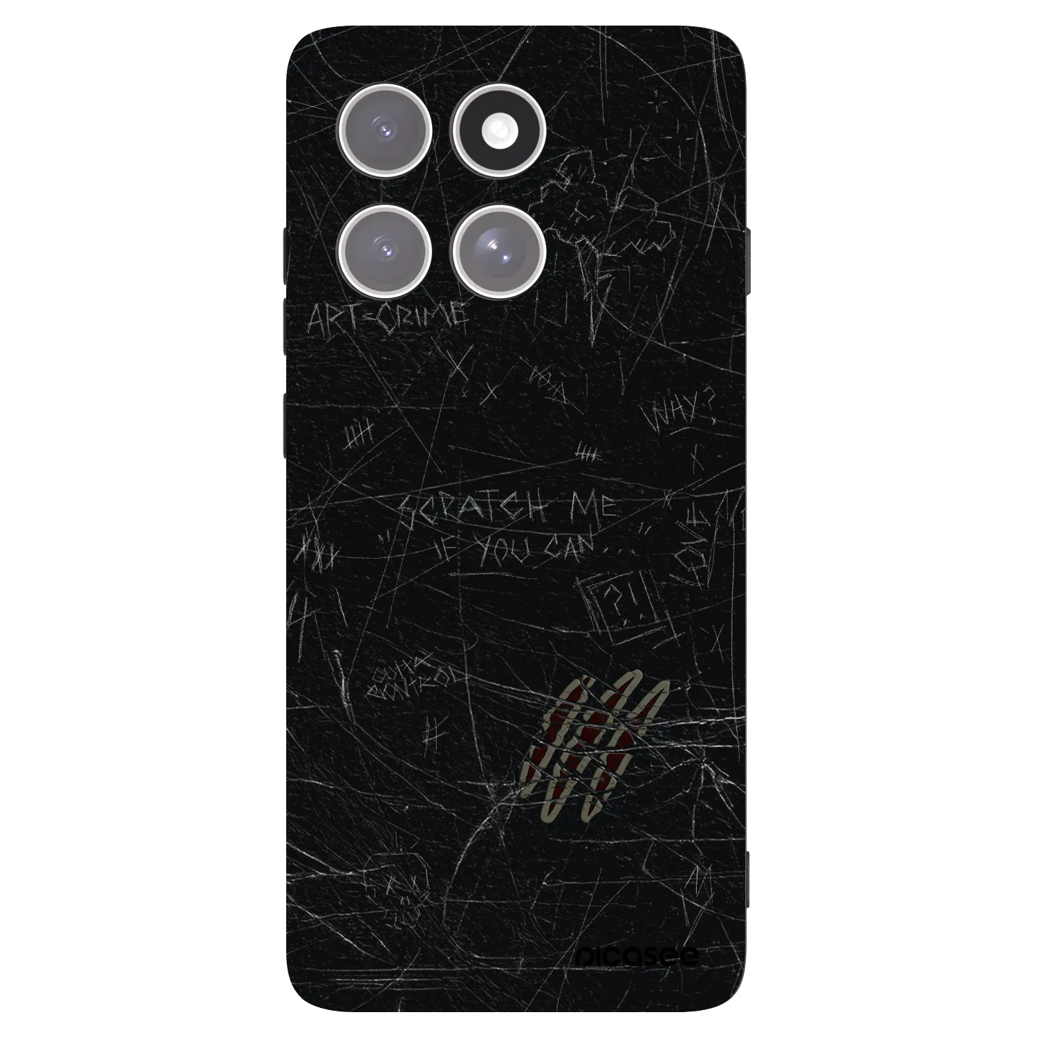 Picasee fekete szilikon tok az alábbi mobiltelefonokra Motorola Edge 60 Pro - SCRATCH