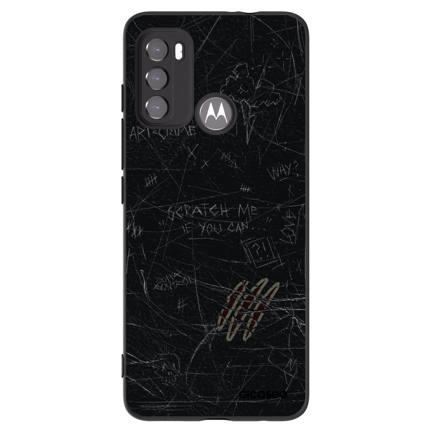 Picasee fekete szilikon tok az alábbi mobiltelefonokra Motorola Edge 60 5G - SCRATCH