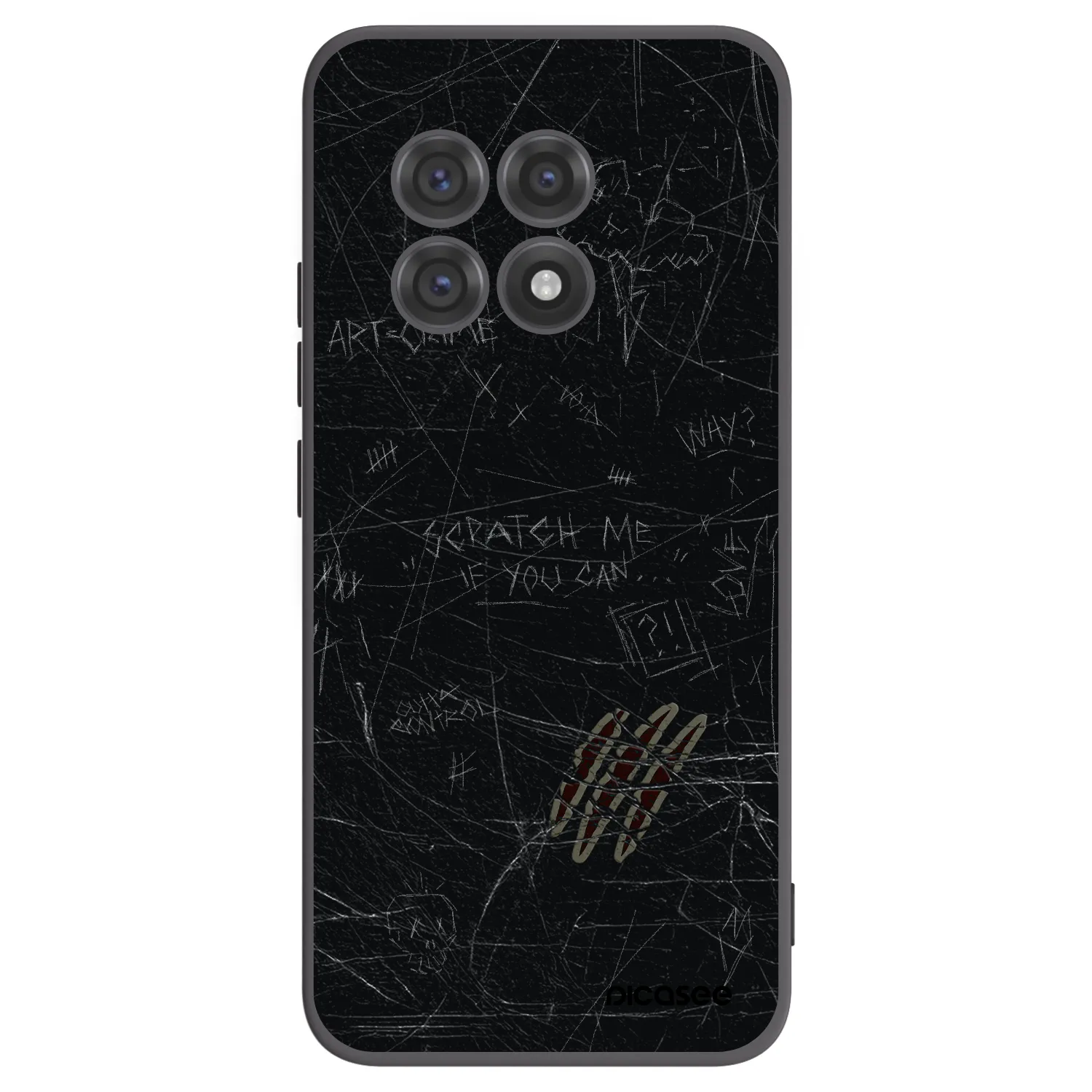 Picasee fekete szilikon tok az alábbi mobiltelefonokra OnePlus 13R 5G - SCRATCH