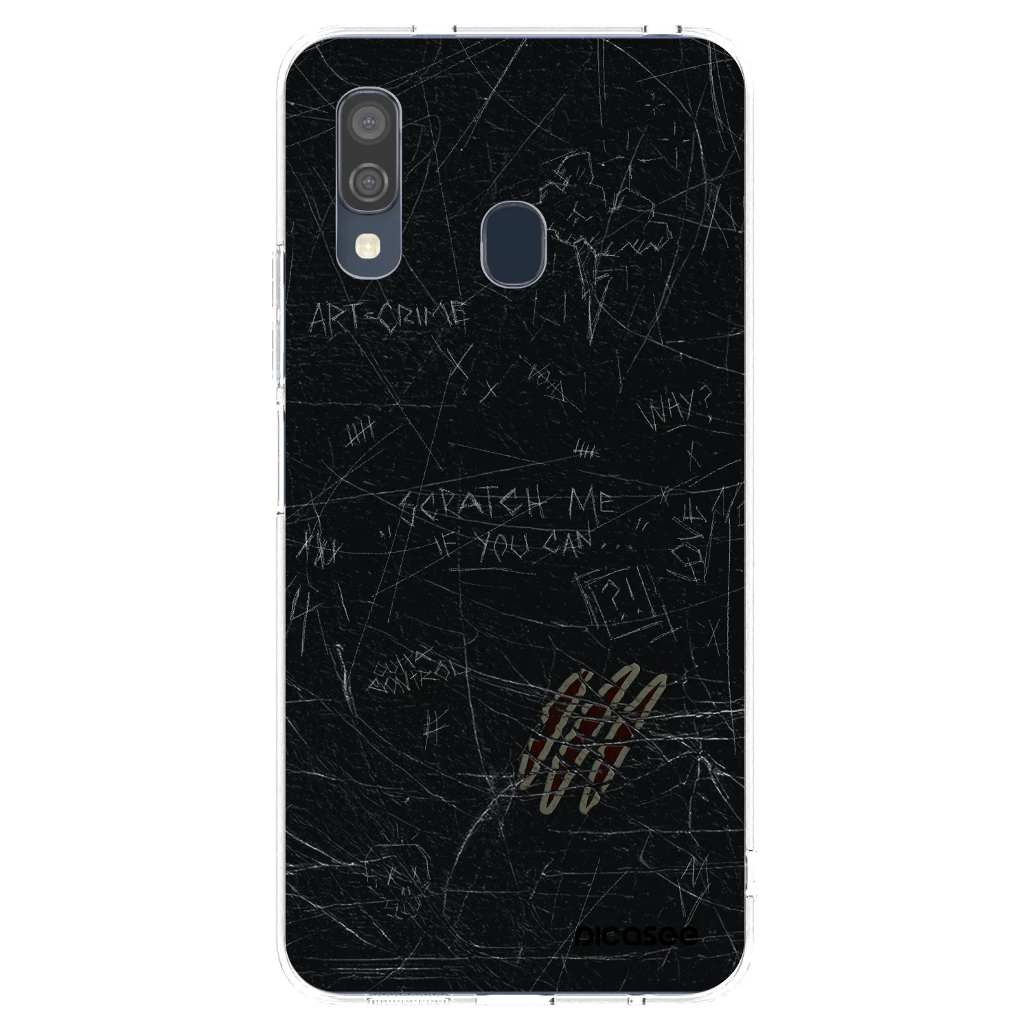 Picasee átlátszó szilikon tok az alábbi mobiltelefonokra Samsung Galaxy A40 A405F - SCRATCH