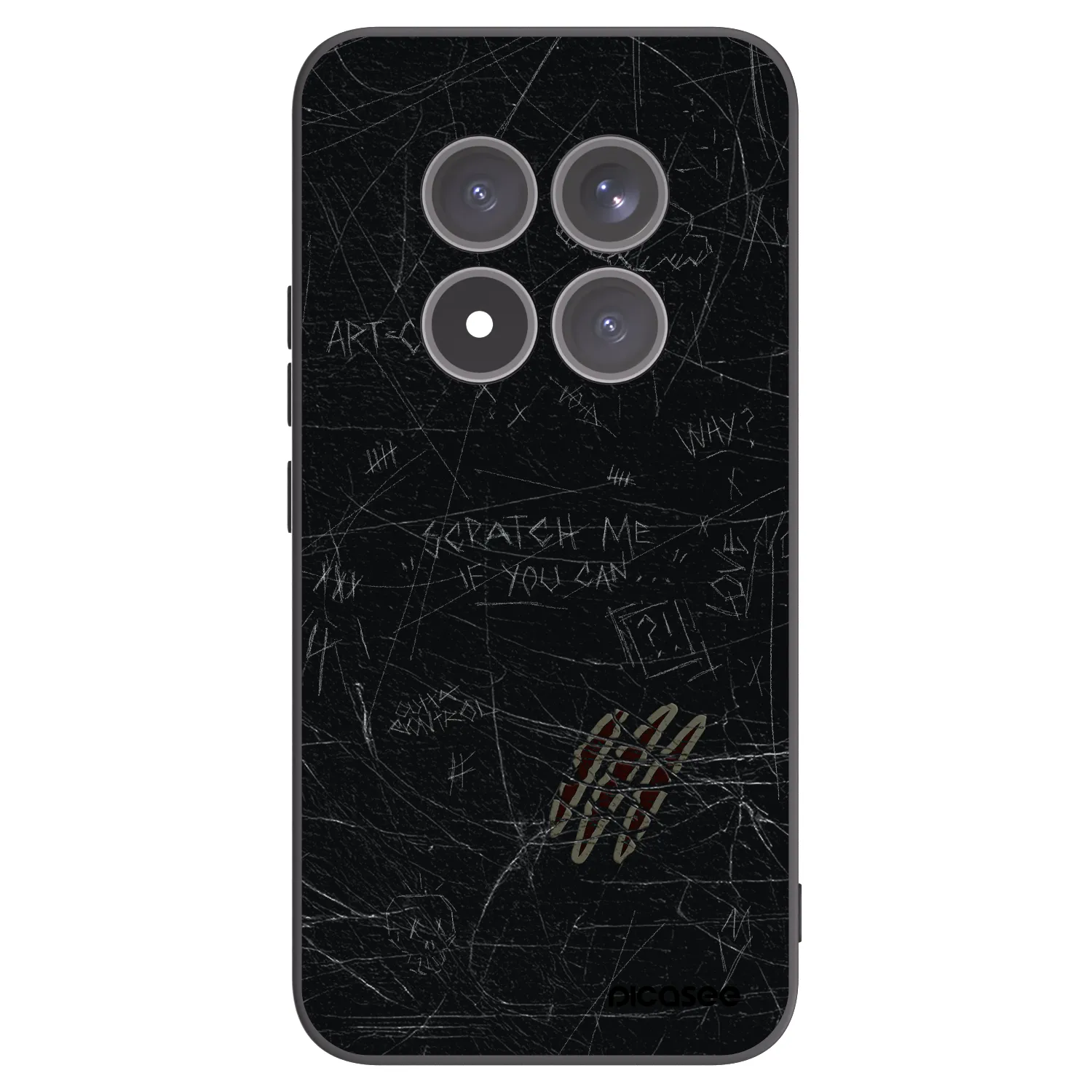 Picasee fekete szilikon tok az alábbi mobiltelefonokra Xiaomi Redmi Note 15 Pro+ - SCRATCH