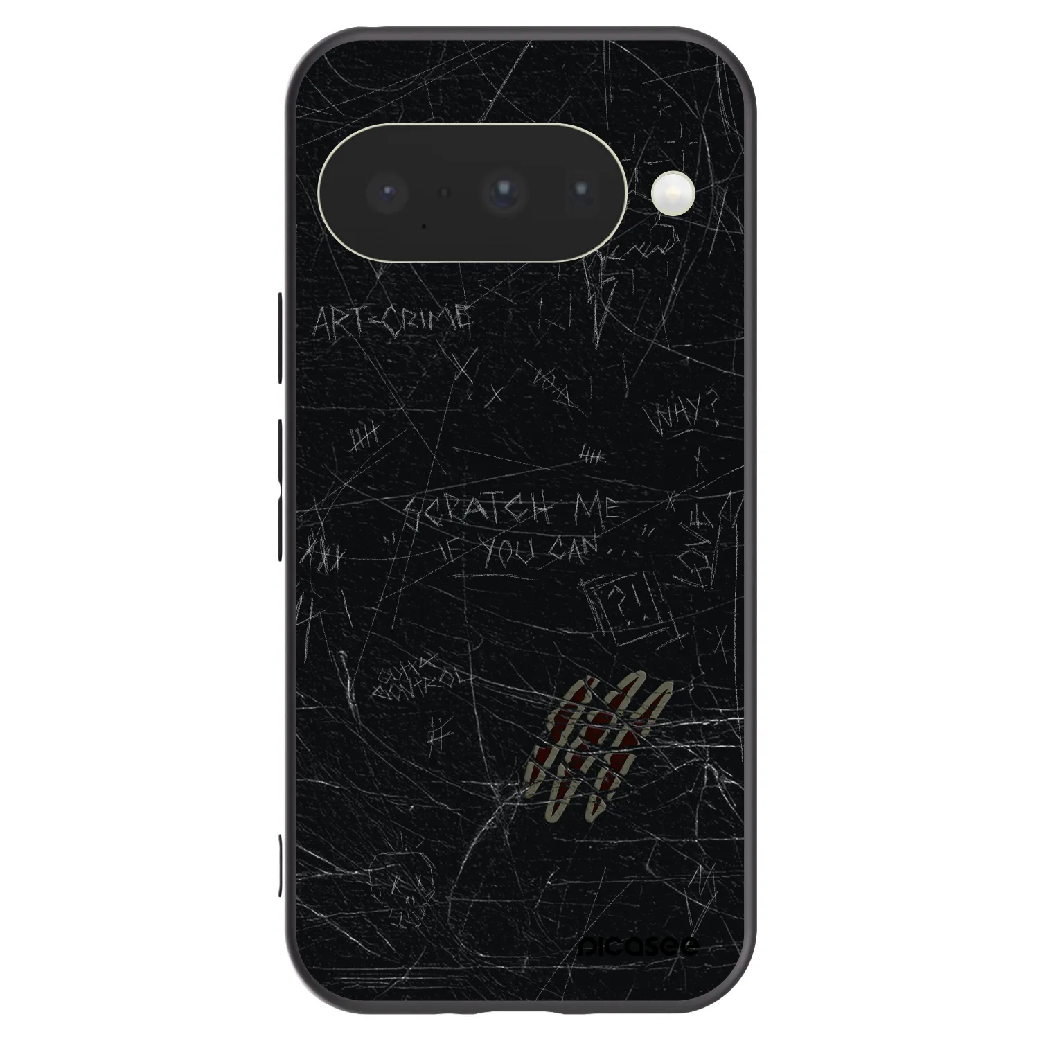 Picasee fekete szilikon tok az alábbi mobiltelefonokra Google Pixel 10 - SCRATCH