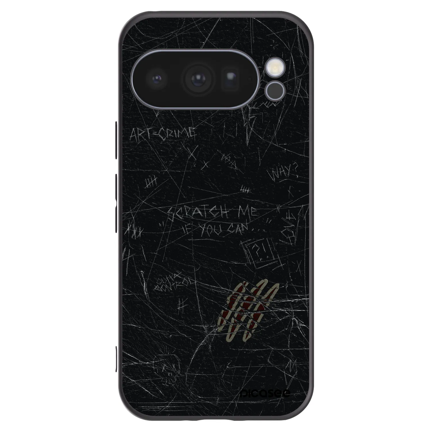 Picasee fekete szilikon tok az alábbi mobiltelefonokra Google Pixel 10 Pro - SCRATCH