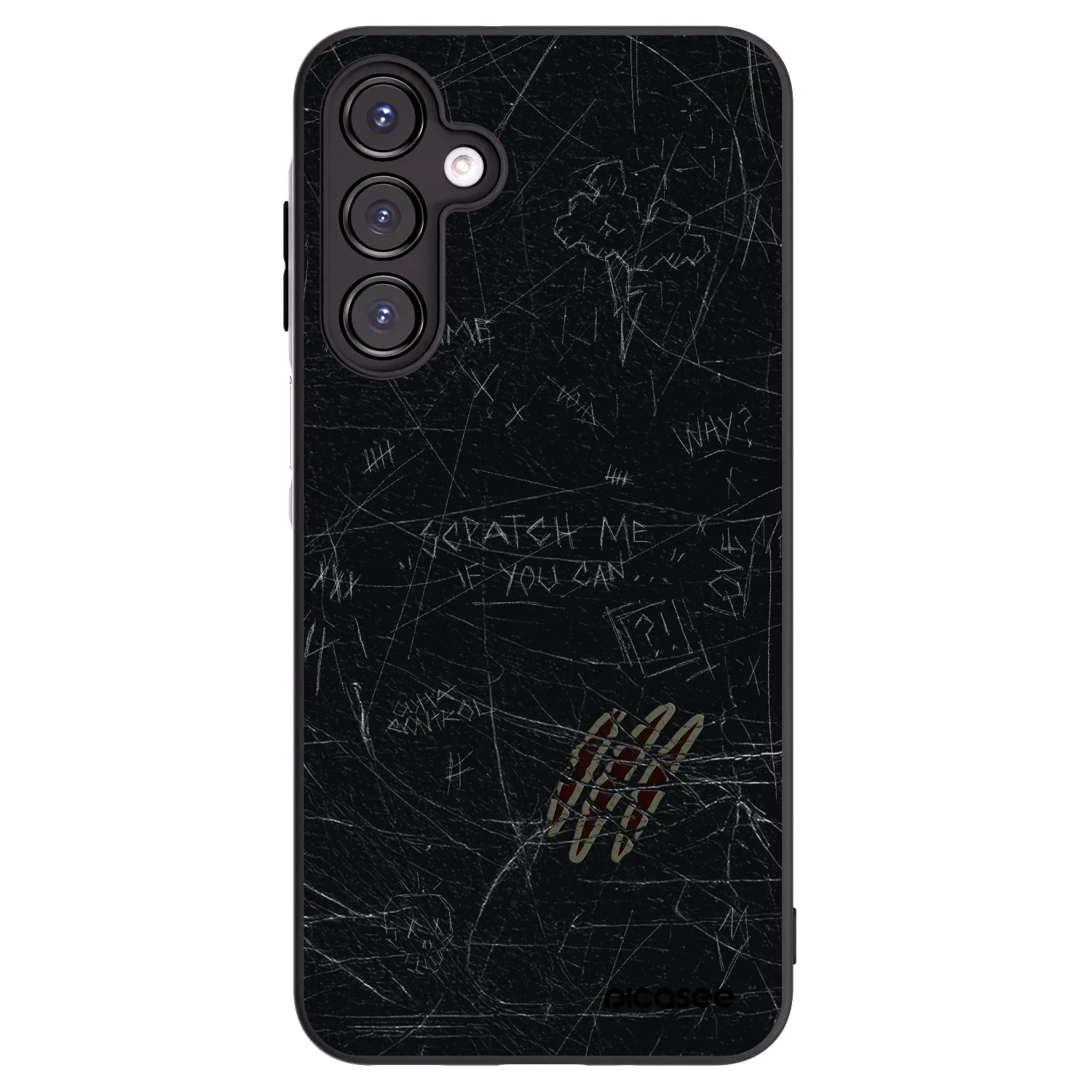 Picasee fekete szilikon tok az alábbi mobiltelefonokra Samsung Galaxy A16 4G - SCRATCH