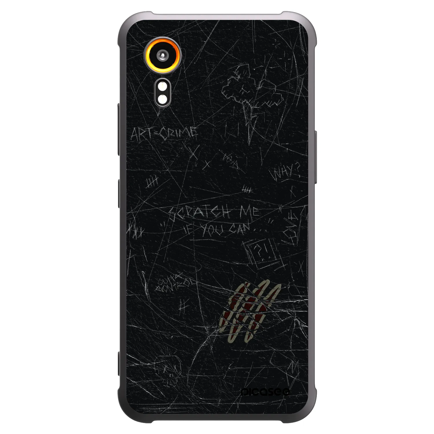 Picasee fekete szilikon tok az alábbi mobiltelefonokra Samsung Galaxy Xcover 7 - SCRATCH