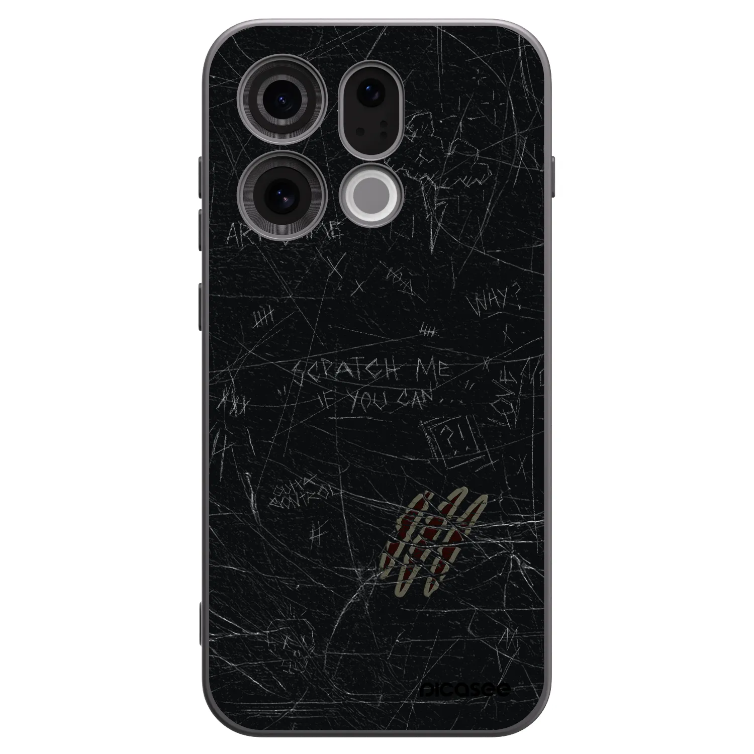 Picasee fekete szilikon tok az alábbi mobiltelefonokra OPPO Find X9 - SCRATCH