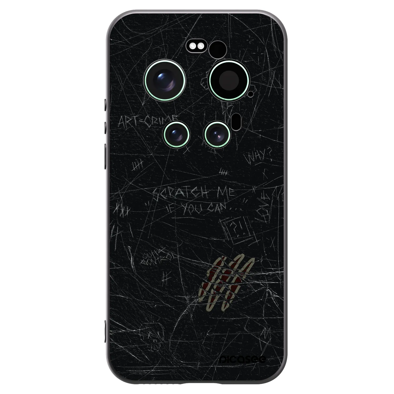 Picasee fekete szilikon tok az alábbi mobiltelefonokra Xiaomi 17 Ultra - SCRATCH