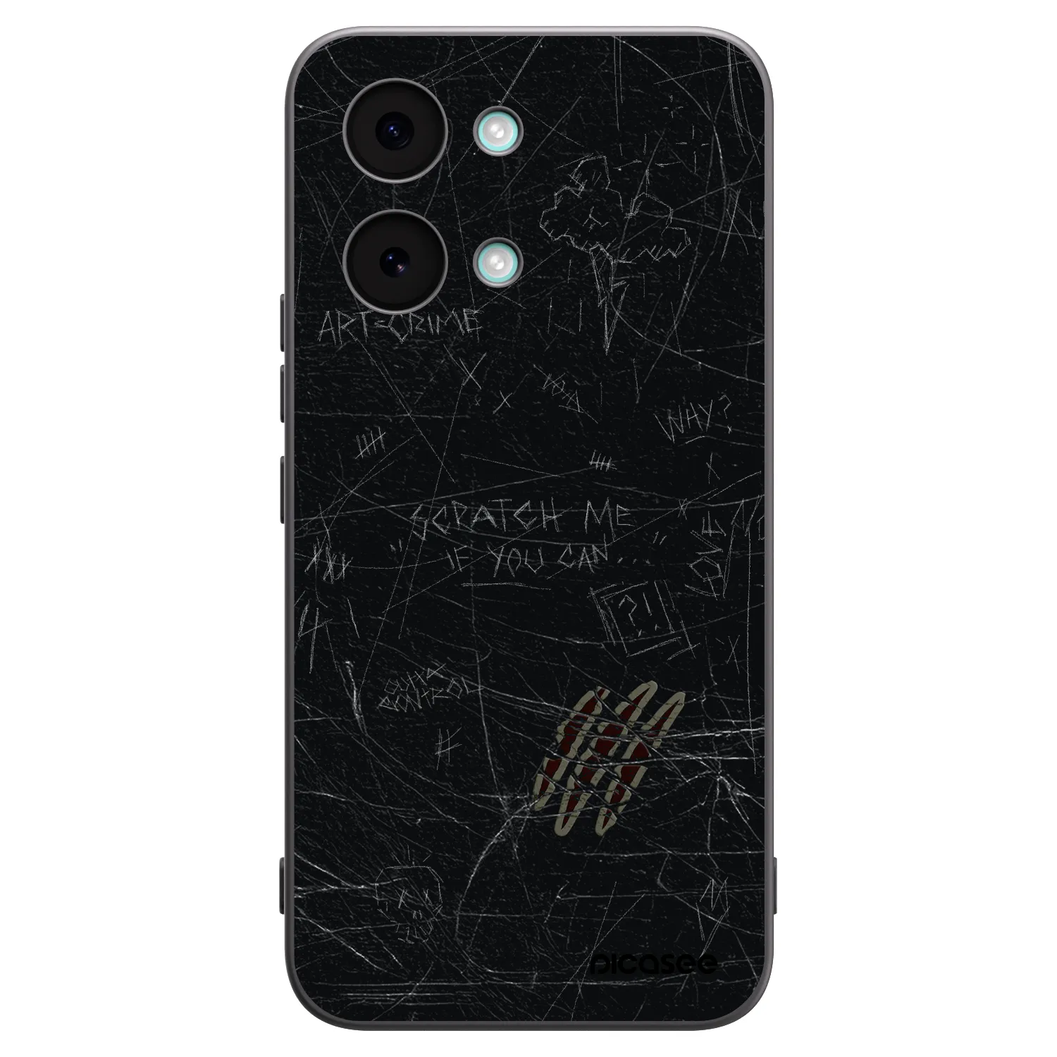 Picasee fekete szilikon tok az alábbi mobiltelefonokra Xiaomi Poco X8 Pro Max - SCRATCH