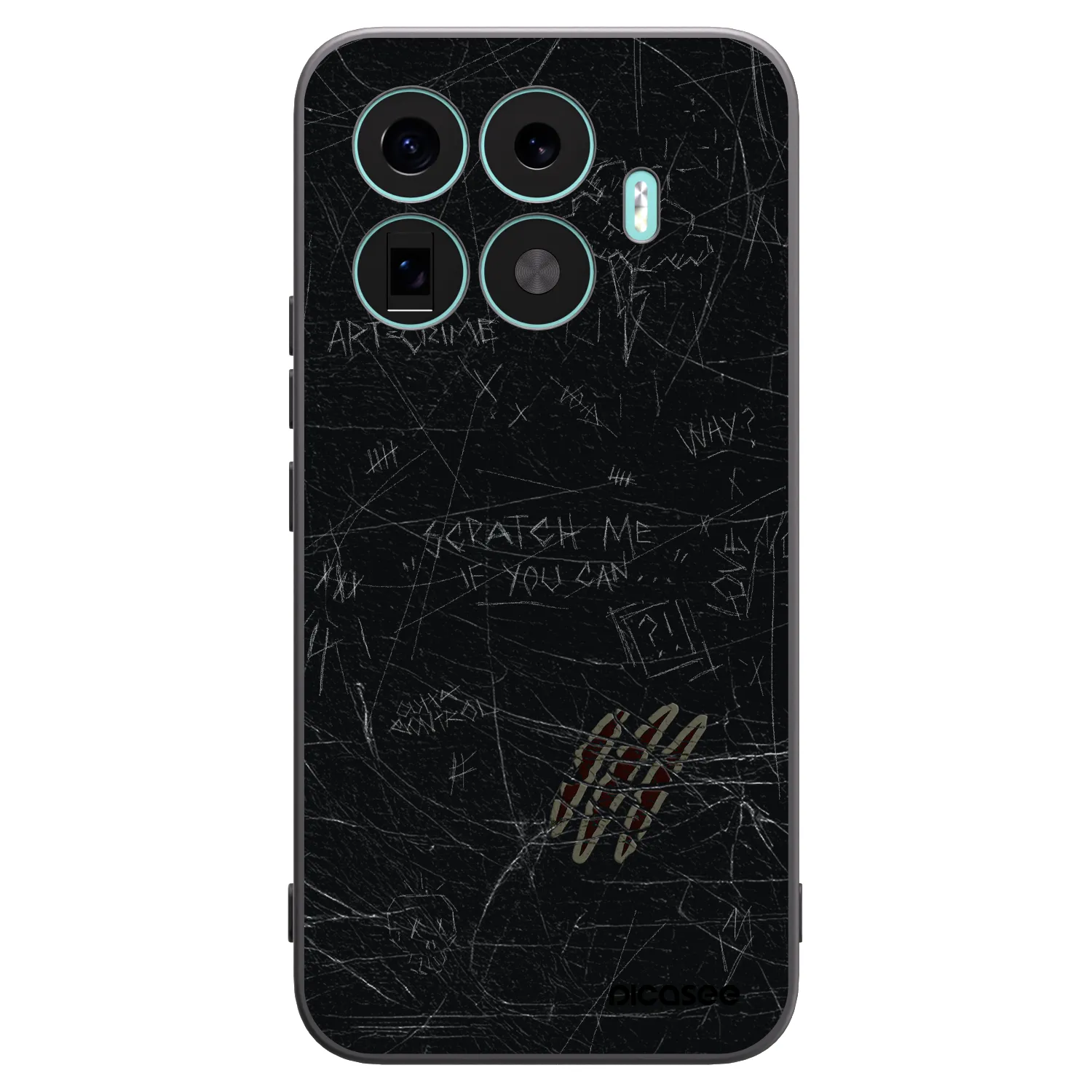 Picasee fekete szilikon tok az alábbi mobiltelefonokra Xiaomi 17T Pro - SCRATCH