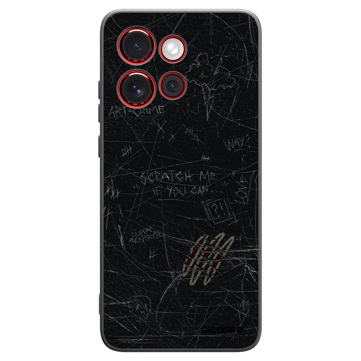 Picasee fekete szilikon tok az alábbi mobiltelefonokra Motorola Edge 60 Neo 5G - SCRATCH