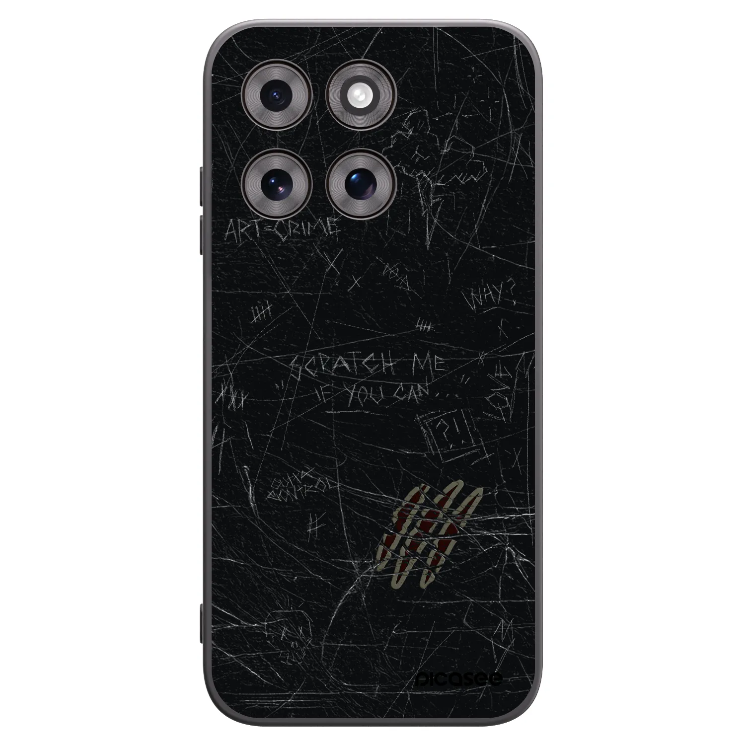 Picasee fekete szilikon tok az alábbi mobiltelefonokra Motorola Moto G77 - SCRATCH