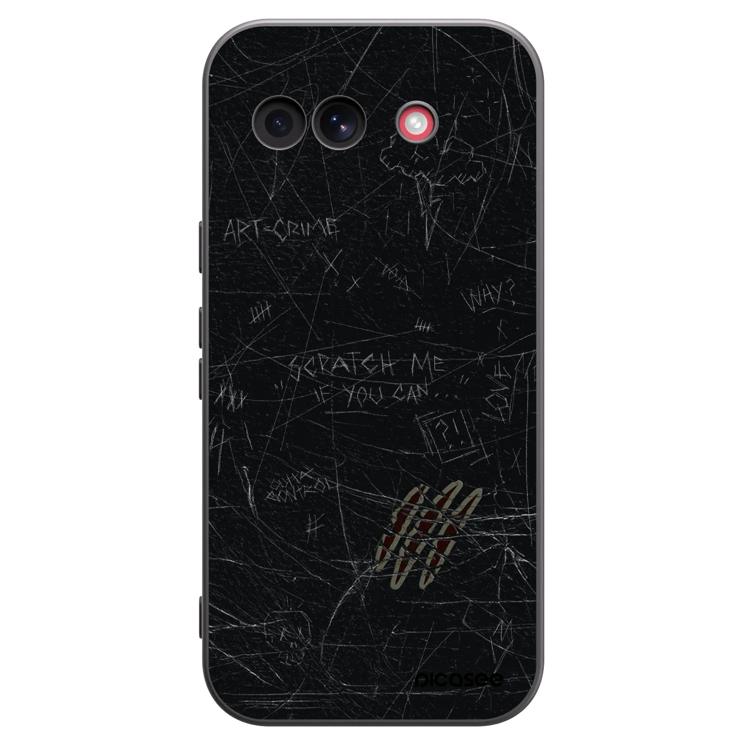 Picasee fekete szilikon tok az alábbi mobiltelefonokra Google Pixel 10a - SCRATCH