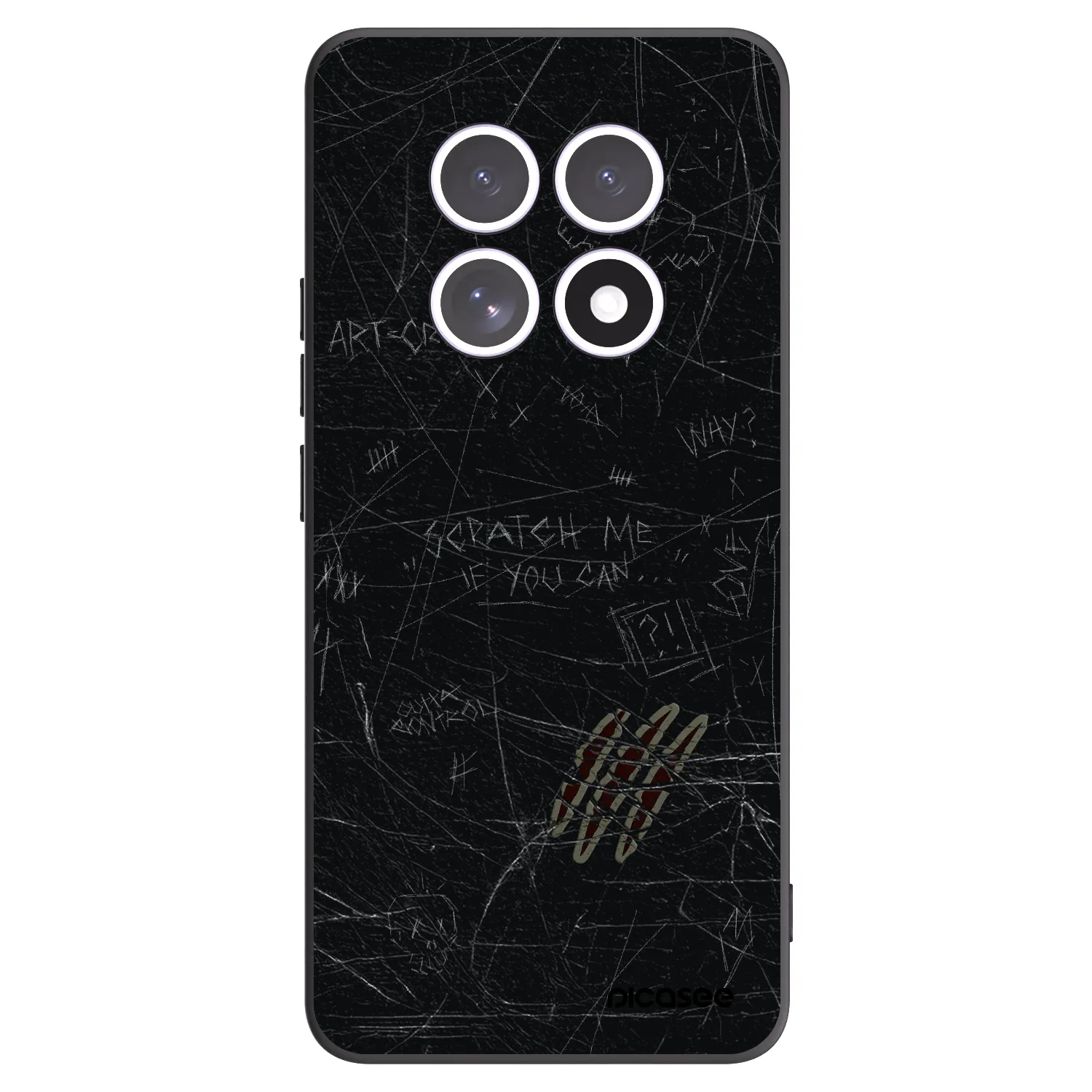 Picasee fekete szilikon tok az alábbi mobiltelefonokra Xiaomi Redmi Note 15 5G - SCRATCH