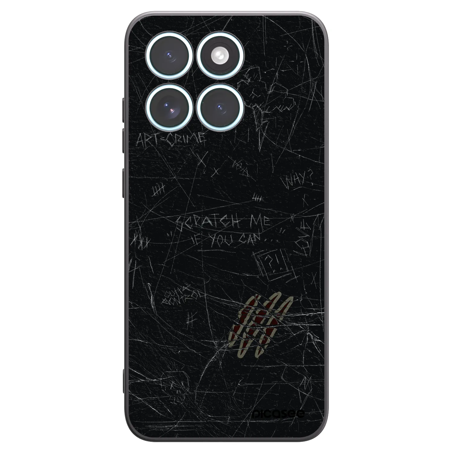 Picasee fekete szilikon tok az alábbi mobiltelefonokra Motorola Edge 70 Fusion - SCRATCH