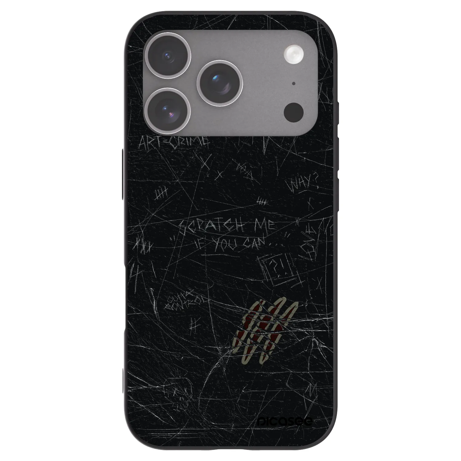 Picasee fekete szilikon tok az alábbi mobiltelefonokra Apple iPhone 18 Pro - SCRATCH