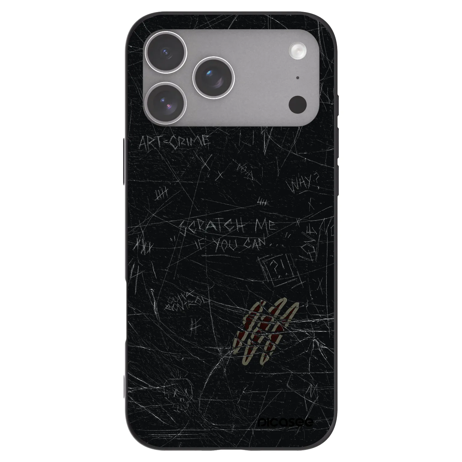 Picasee fekete szilikon tok az alábbi mobiltelefonokra Apple iPhone 18 Pro Max - SCRATCH