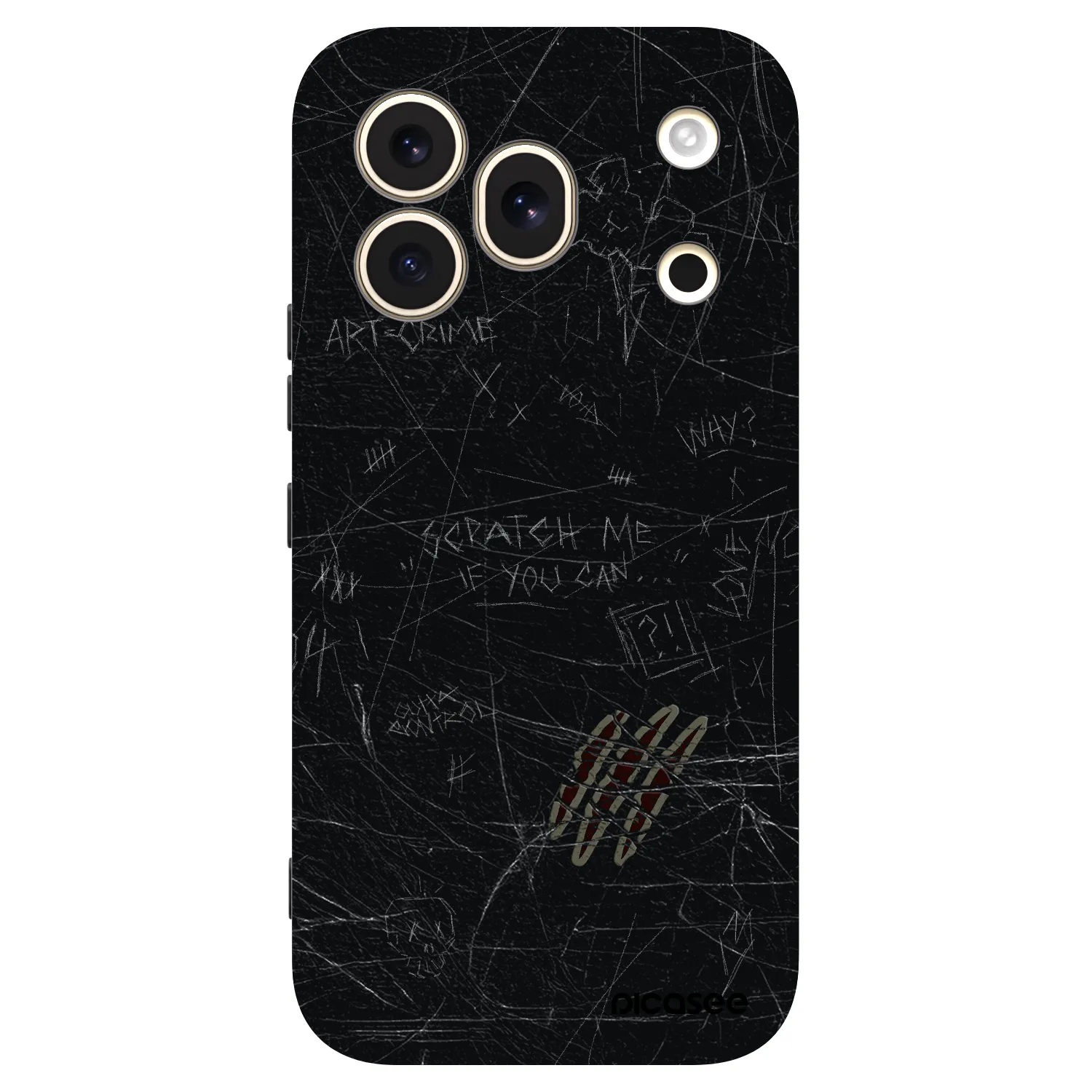 Picasee fekete szilikon tok az alábbi mobiltelefonokra Honor 600 Pro - SCRATCH