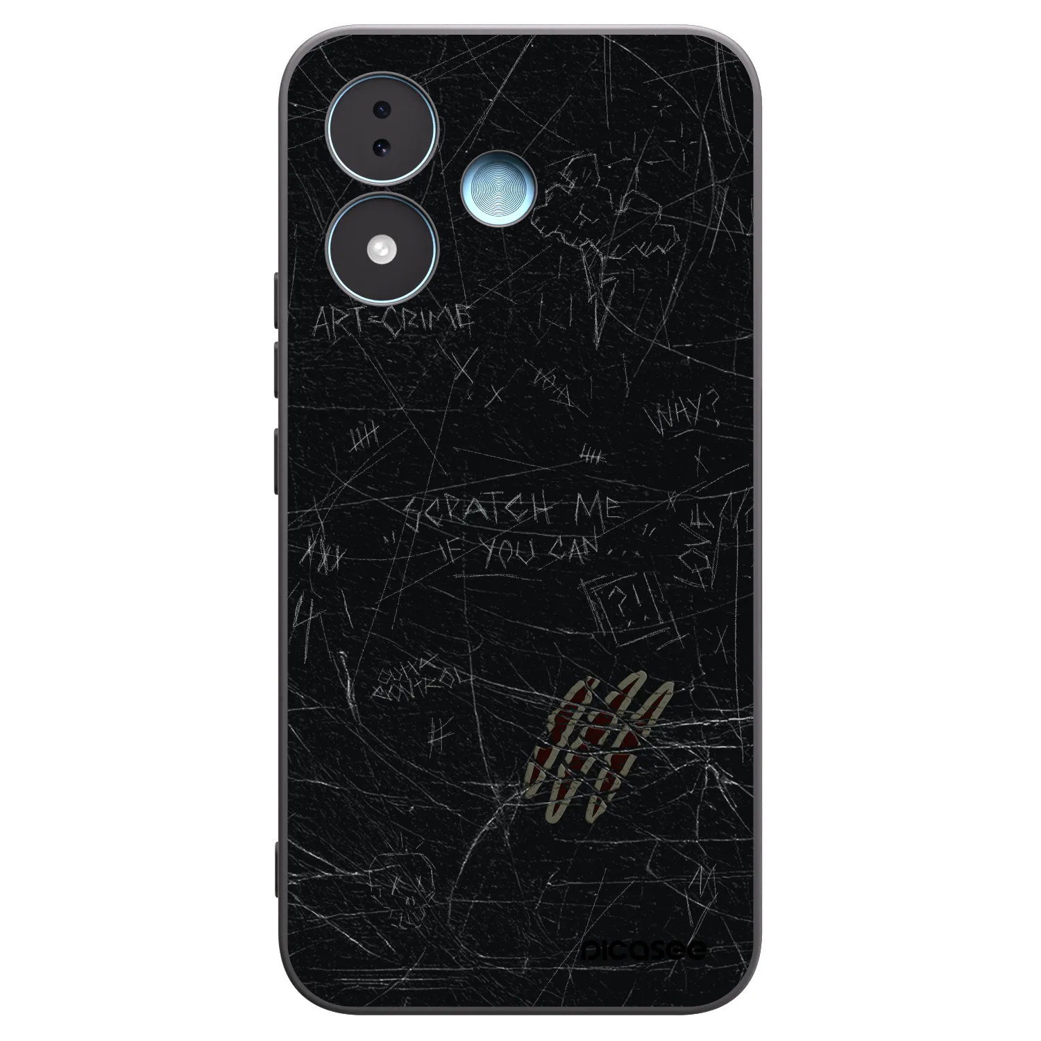 Picasee fekete szilikon tok az alábbi mobiltelefonokra Xiaomi Redmi Note 17 5G - SCRATCH