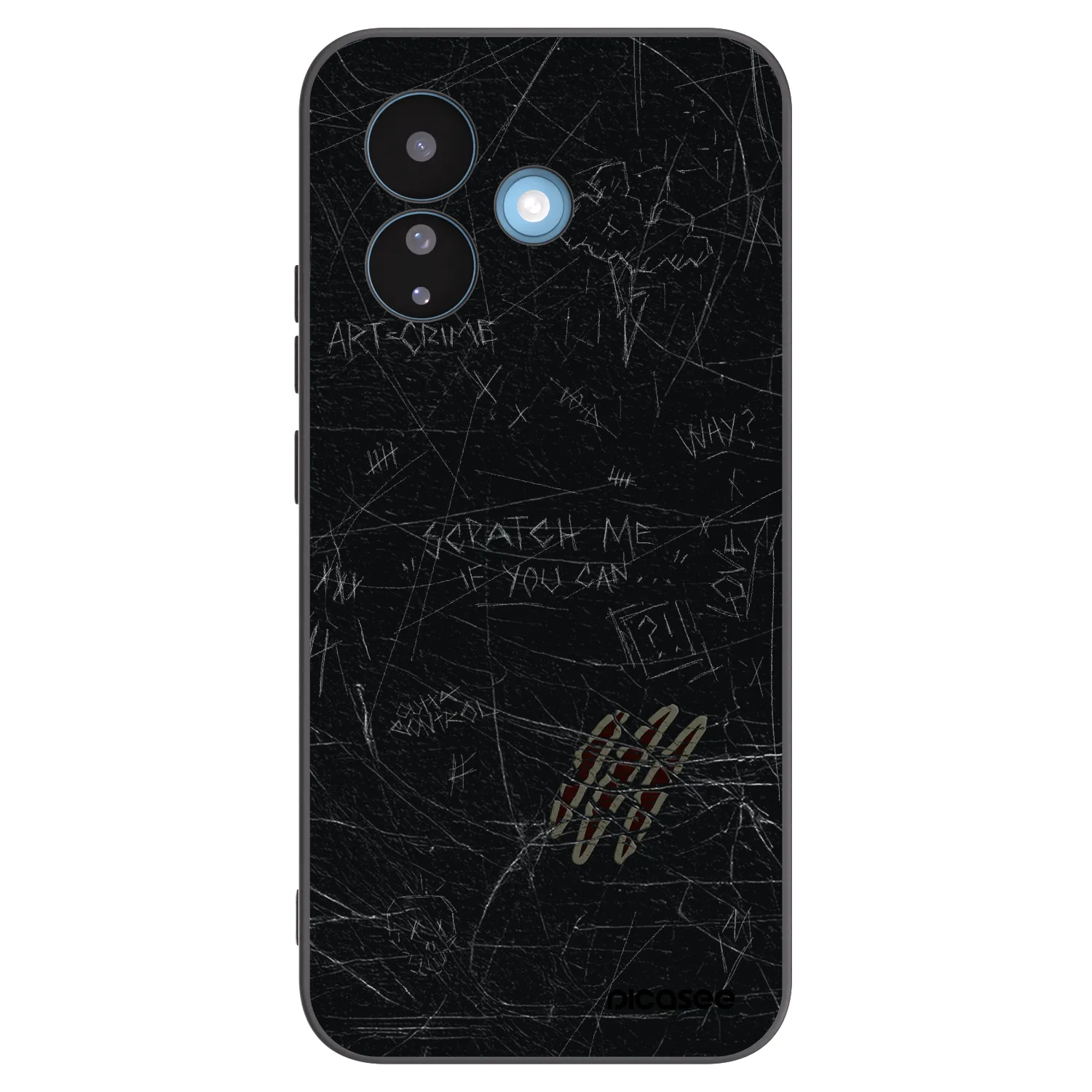 Picasee fekete szilikon tok az alábbi mobiltelefonokra Xiaomi Redmi Note 17 Pro 5G - SCRATCH
