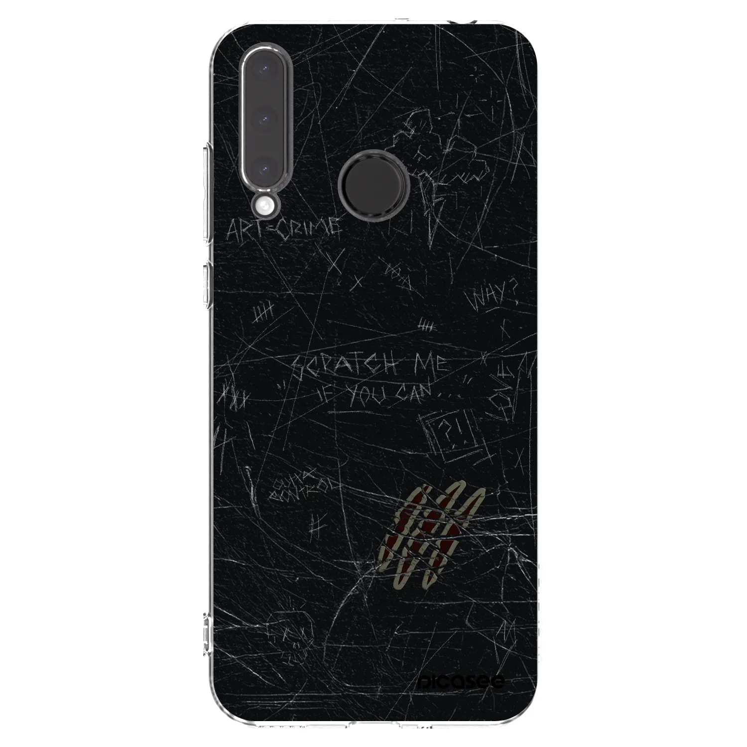 Picasee átlátszó szilikon tok az alábbi mobiltelefonokra Honor 20 Lite - SCRATCH