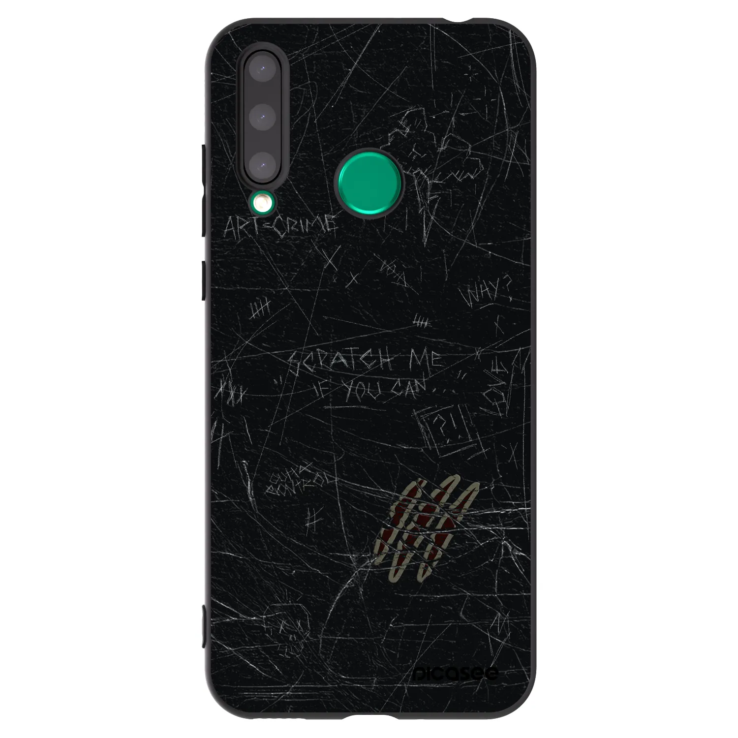 Picasee fekete szilikon tok az alábbi mobiltelefonokra Honor 20 Lite - SCRATCH