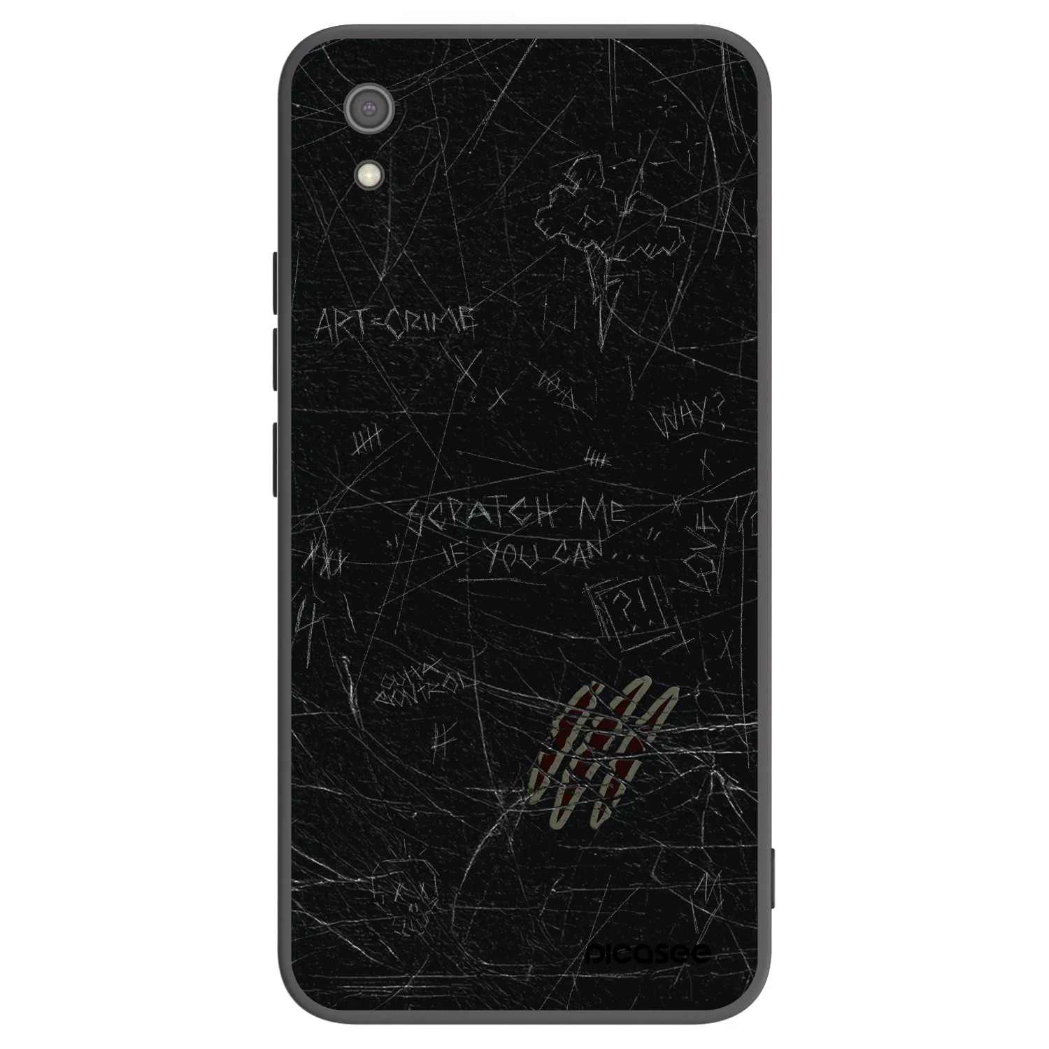 Picasee fekete szilikon tok az alábbi mobiltelefonokra Xiaomi Redmi 7A - SCRATCH