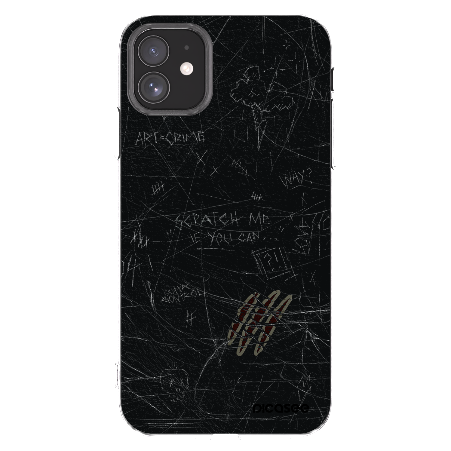 Picasee átlátszó szilikon tok az alábbi mobiltelefonokra Apple iPhone 11 - SCRATCH