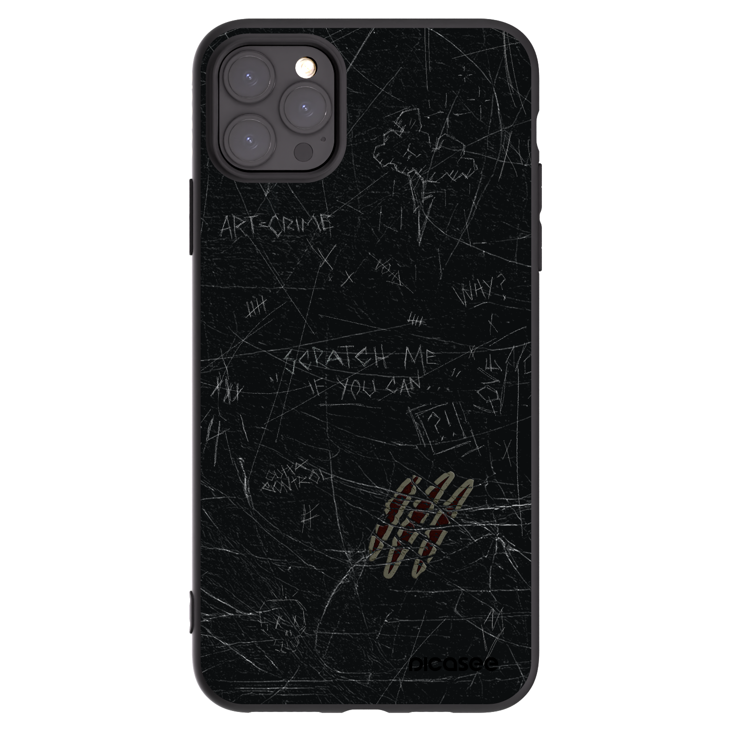 Picasee fekete szilikon tok az alábbi mobiltelefonokra Apple iPhone 11 Pro Max - SCRATCH
