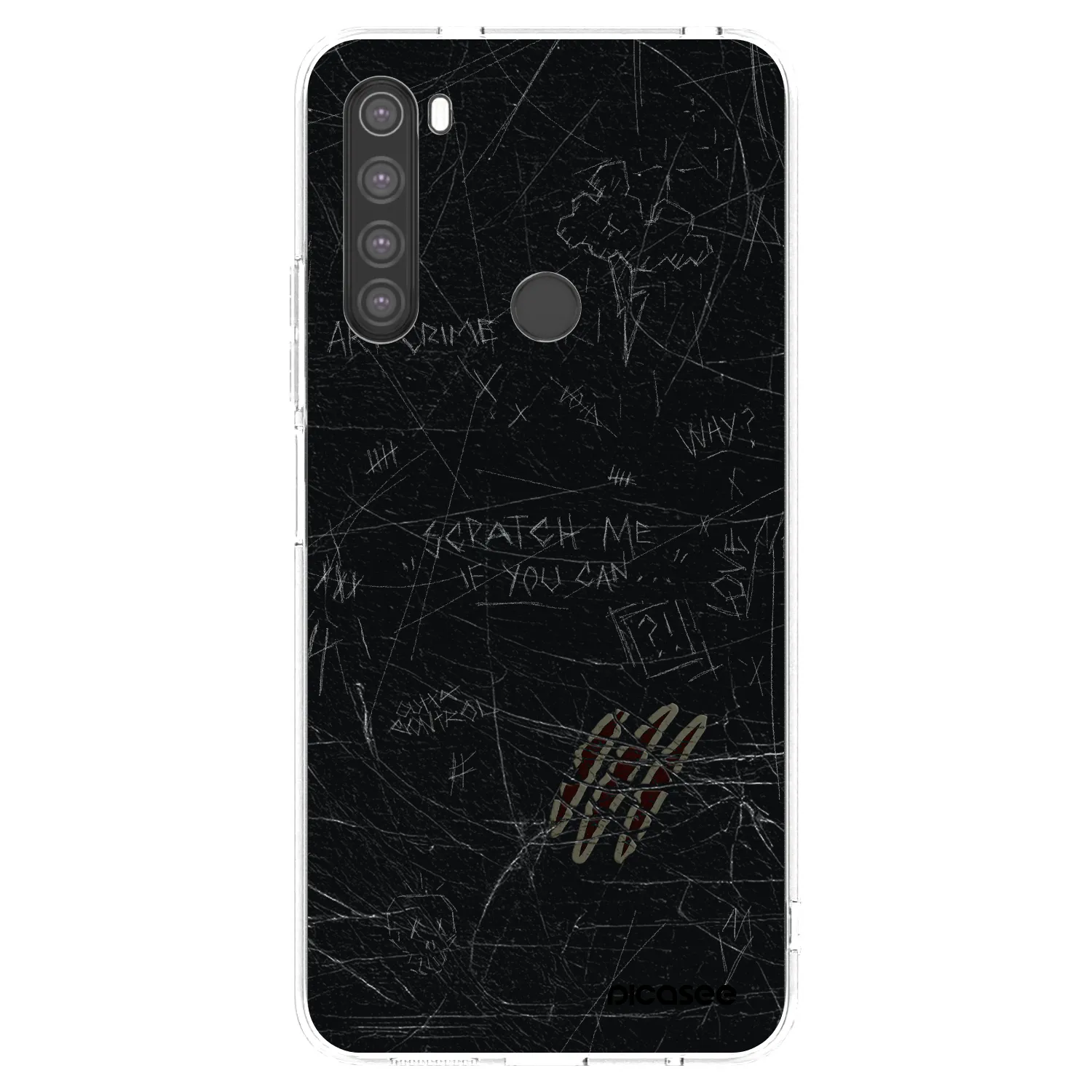 Picasee átlátszó szilikon tok az alábbi mobiltelefonokra Xiaomi Redmi Note 8 - SCRATCH