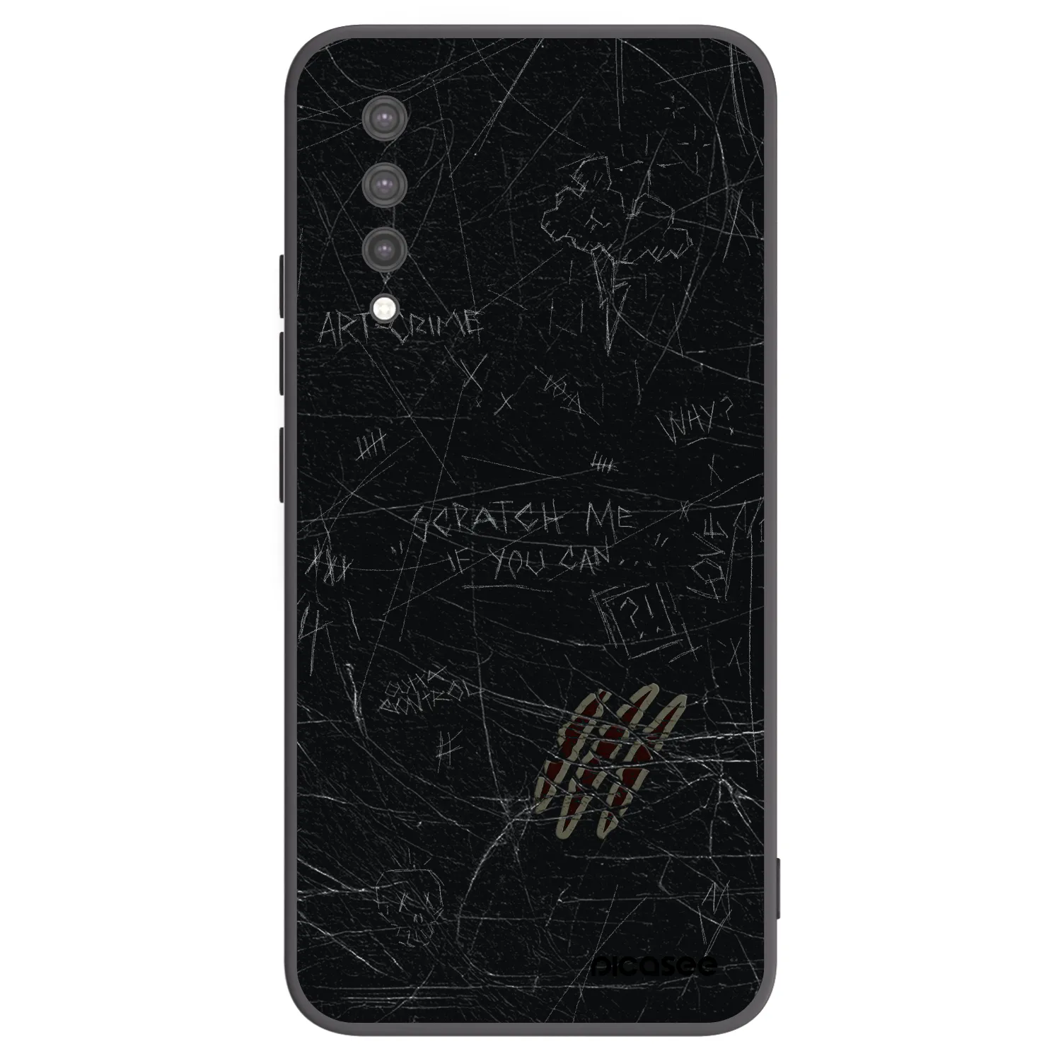 Picasee fekete szilikon tok az alábbi mobiltelefonokra Xiaomi Mi 9 Lite - SCRATCH