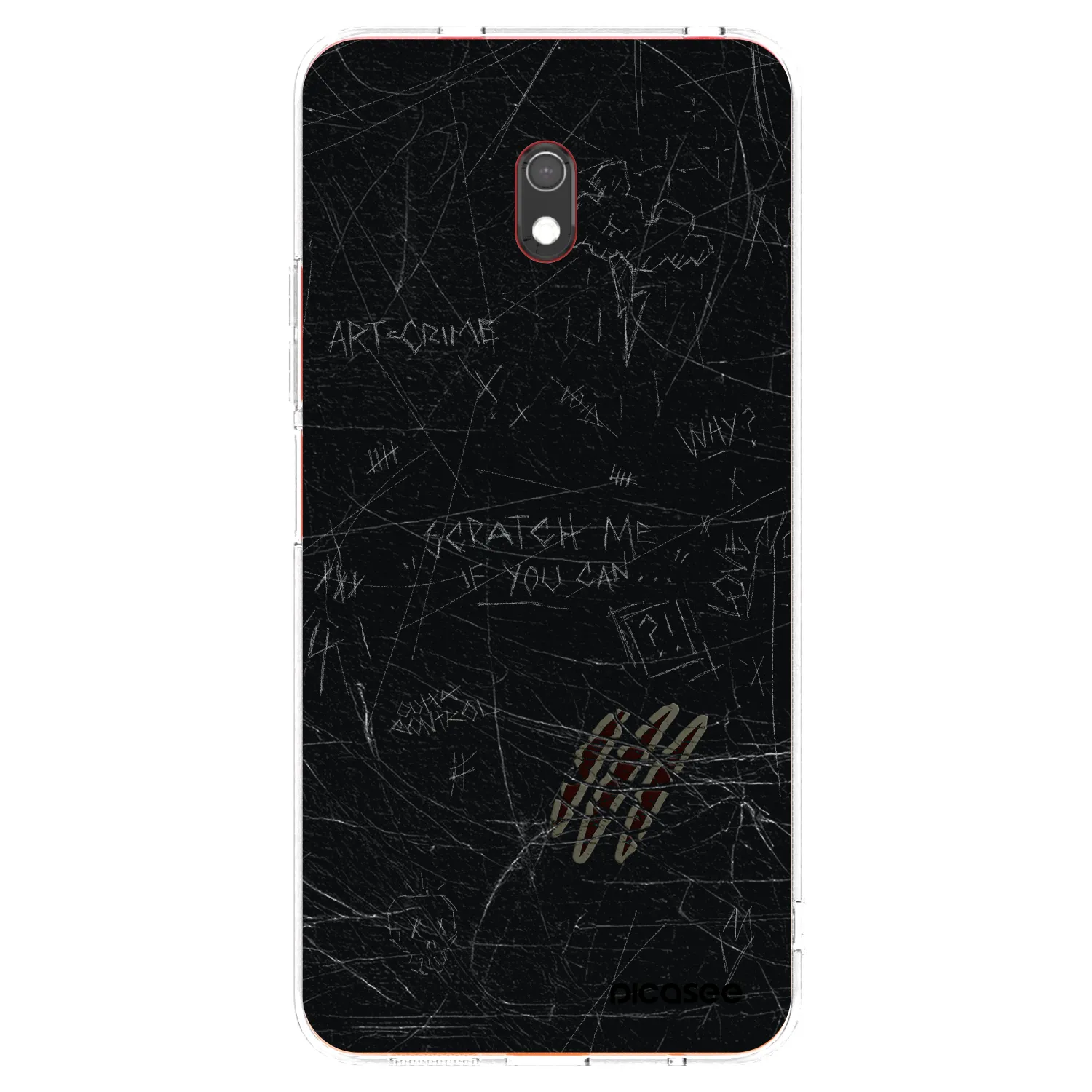 Picasee átlátszó szilikon tok az alábbi mobiltelefonokra Xiaomi Redmi 8A - SCRATCH