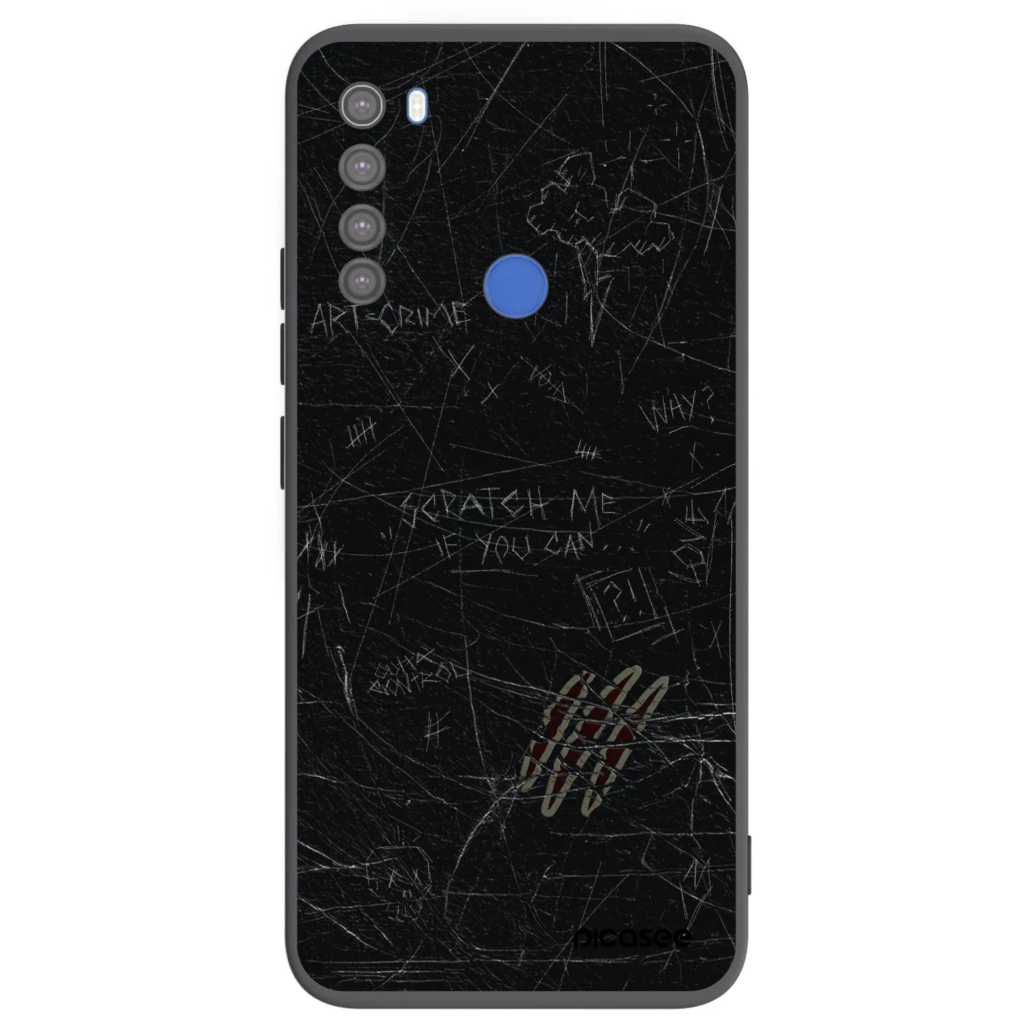 Picasee fekete szilikon tok az alábbi mobiltelefonokra Xiaomi Redmi Note 8T - SCRATCH