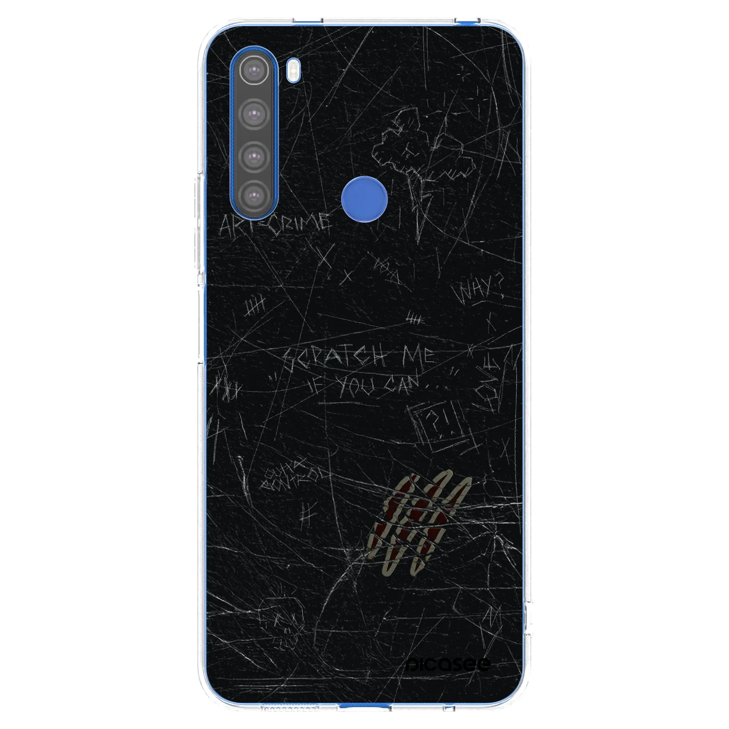 Picasee átlátszó szilikon tok az alábbi mobiltelefonokra Xiaomi Redmi Note 8T - SCRATCH