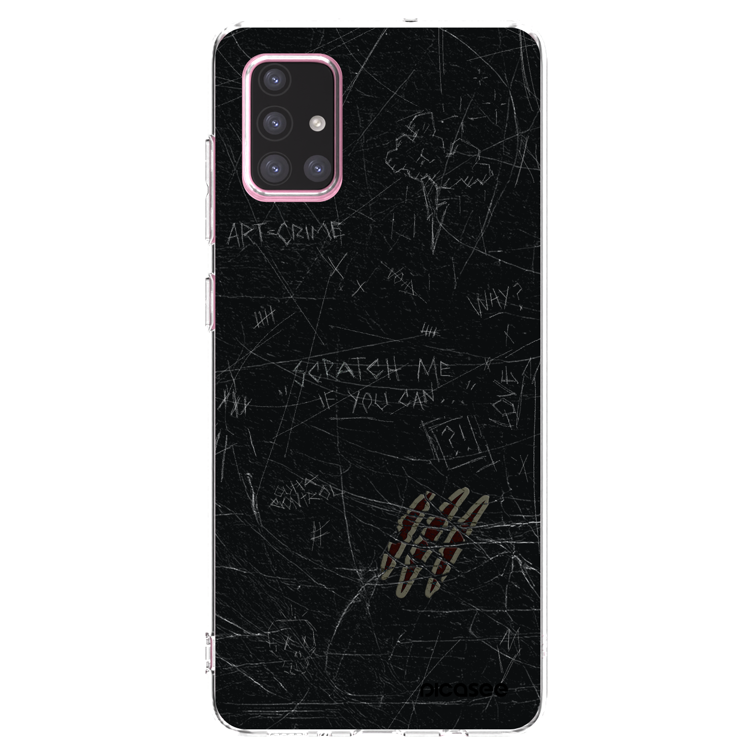 Picasee átlátszó szilikon tok az alábbi mobiltelefonokra Samsung Galaxy A71 A715F - SCRATCH