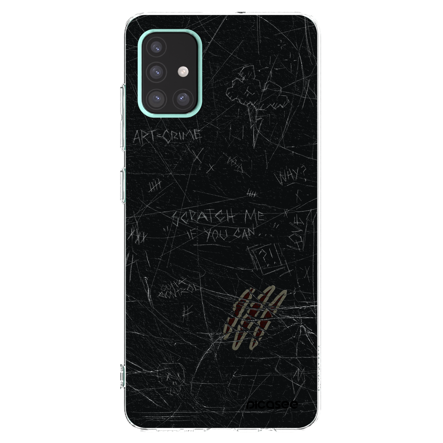 Picasee átlátszó szilikon tok az alábbi mobiltelefonokra Samsung Galaxy A51 A515F - SCRATCH
